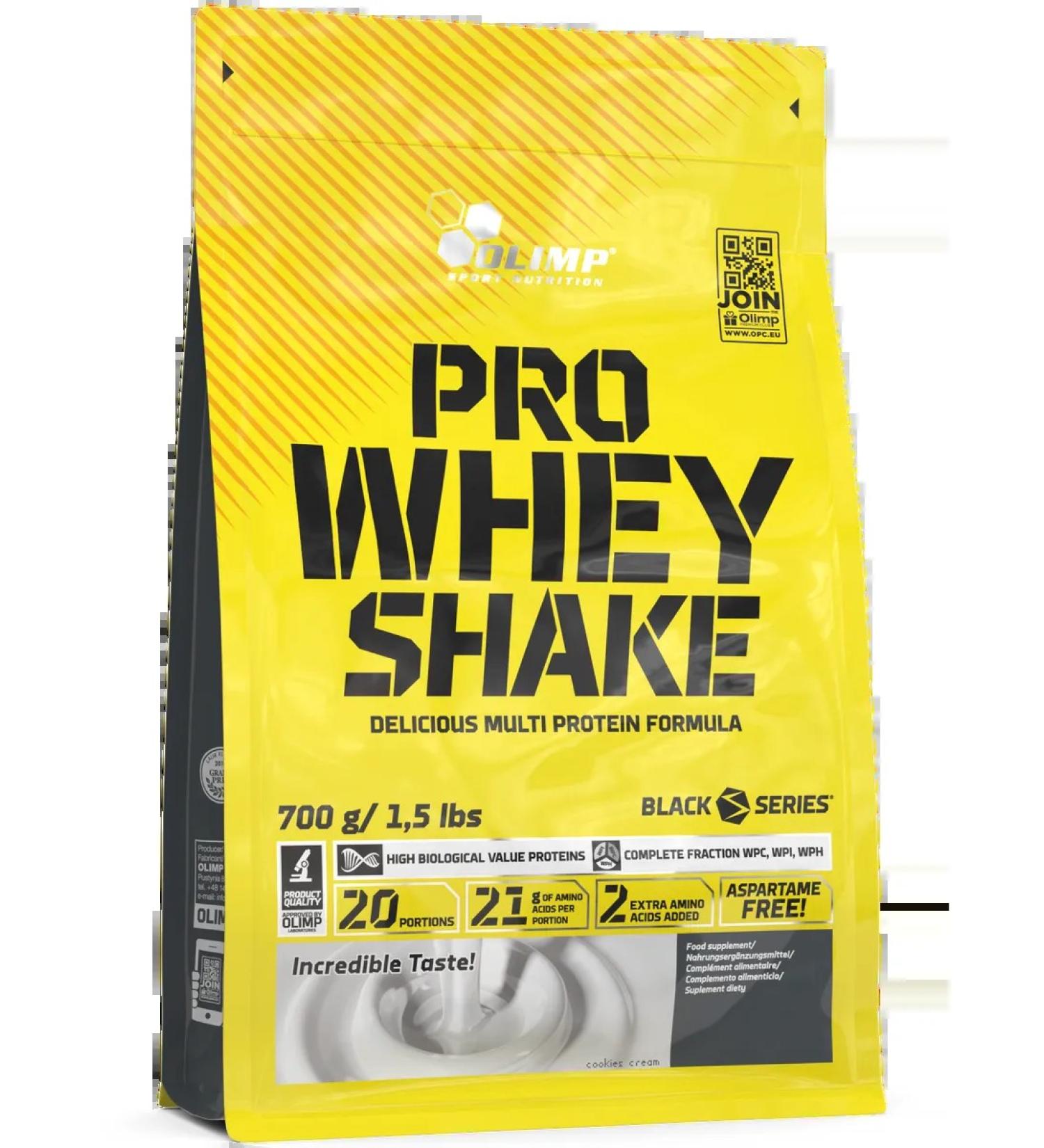Olimp Sport Nutrition Wastein protein Pro Whey Shake 700 g. Crem - Buy Online on GoSupps.com