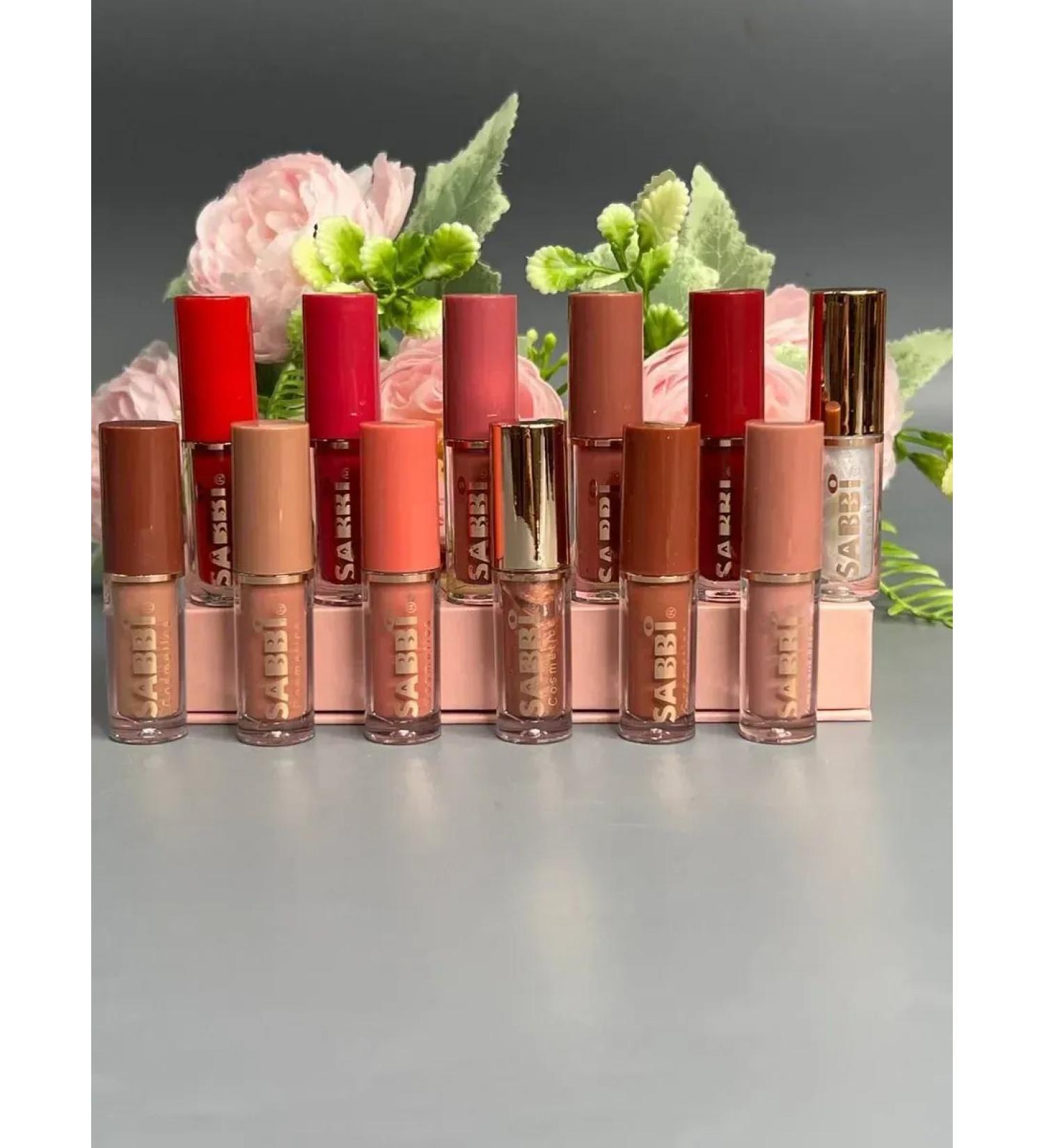 Cosmetics Matte lipstick for lip liquid set of 12pcs Sabbi - Buy Online on GoSupps.com