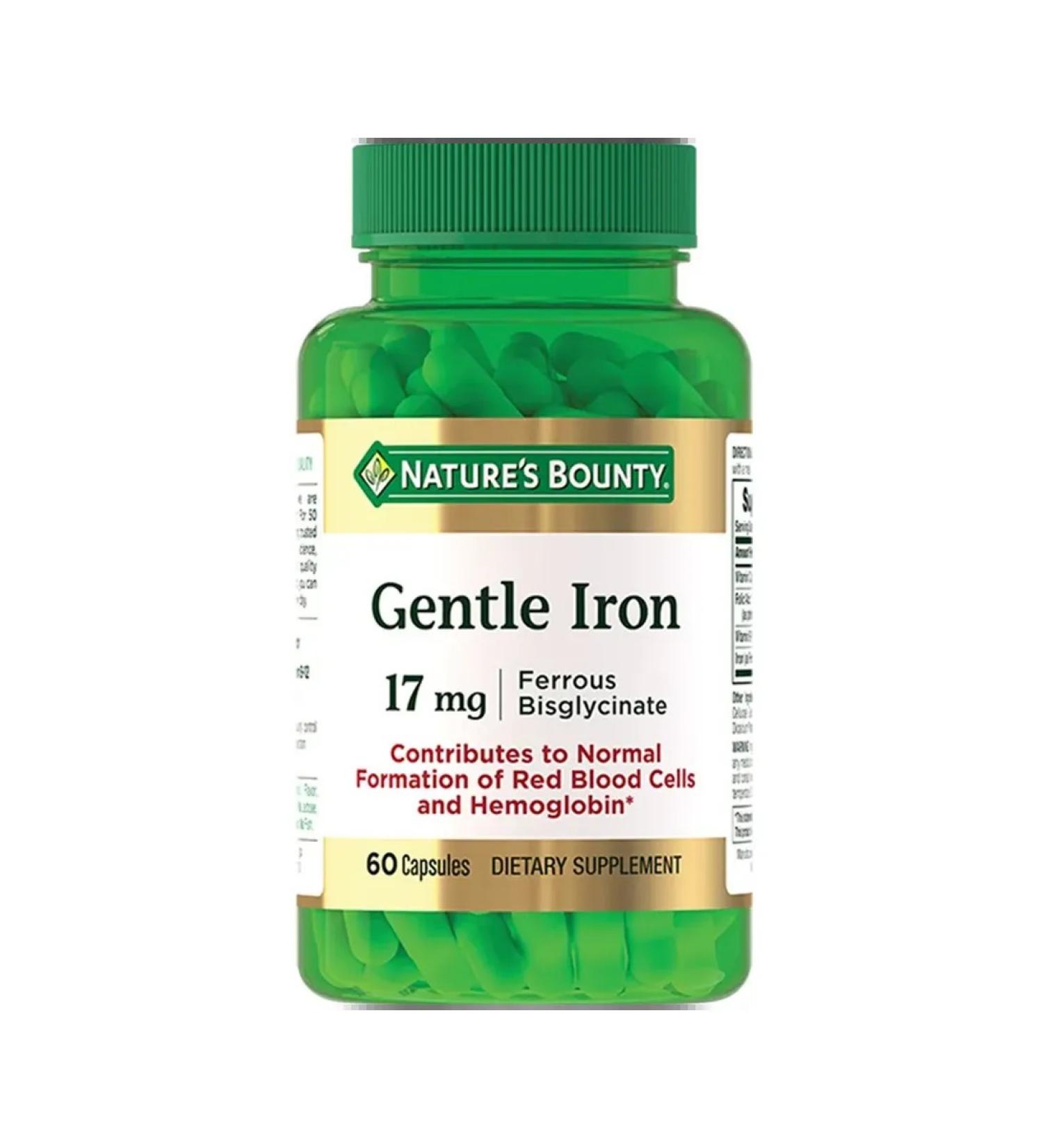 Nature's Bounty Easily accessible iron 17 mg 60 pcs - Buy Online on GoSupps.com
