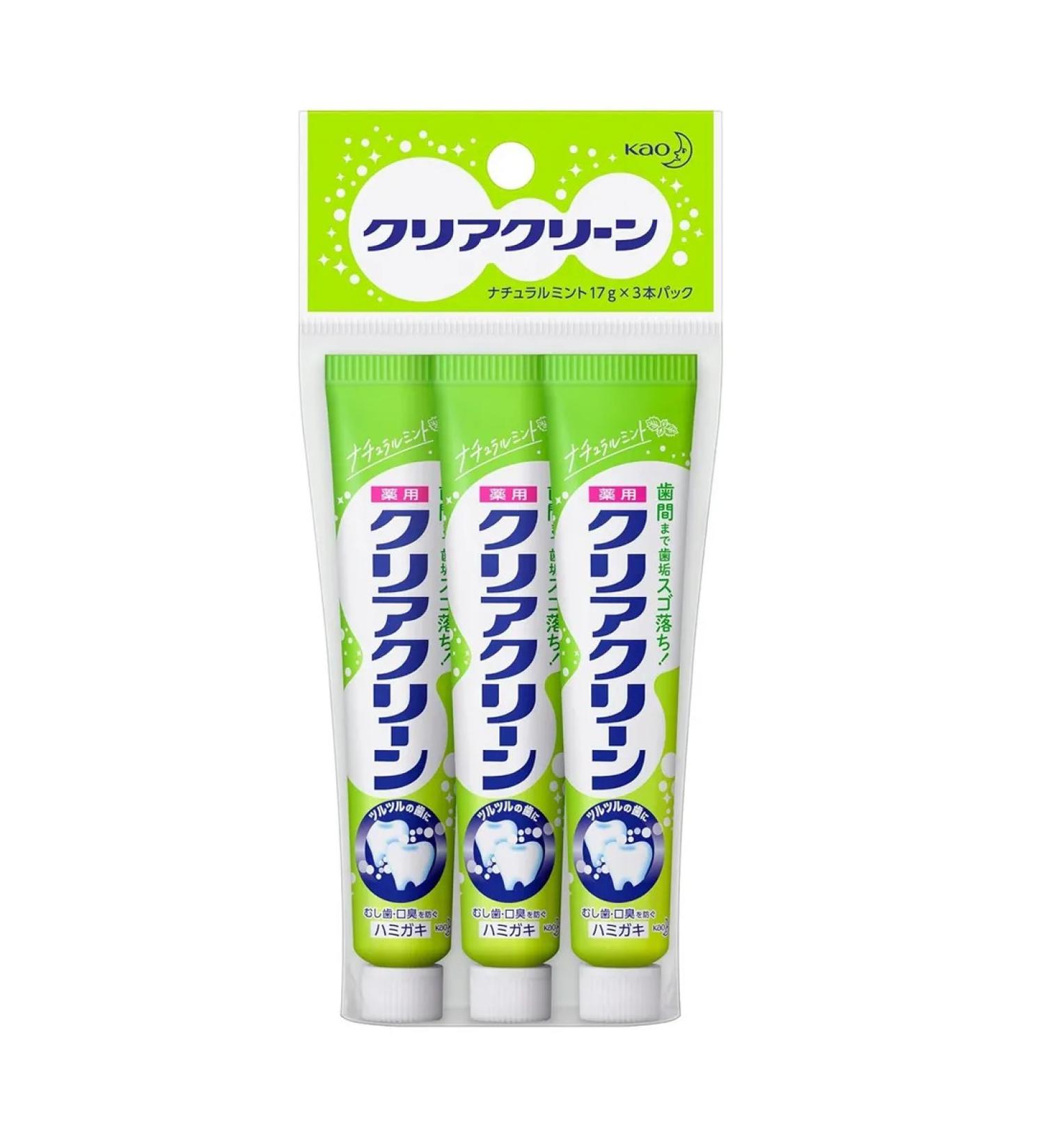 KAO Paste "ClearClean" for prevention - natural mint 3 pcs