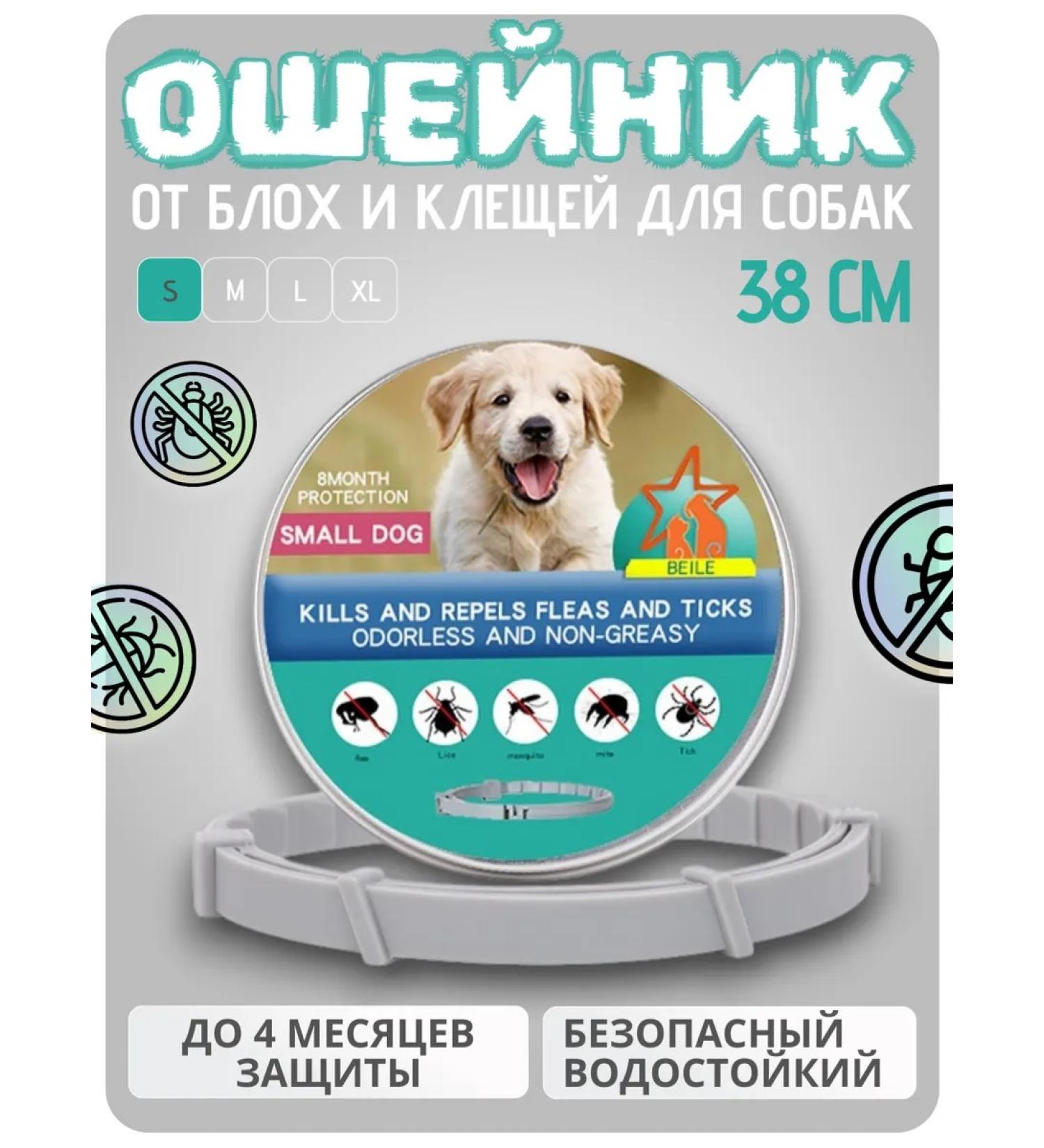 A collar from fleas and ticks for dogs 38 cm - Buy Online on GoSupps.com