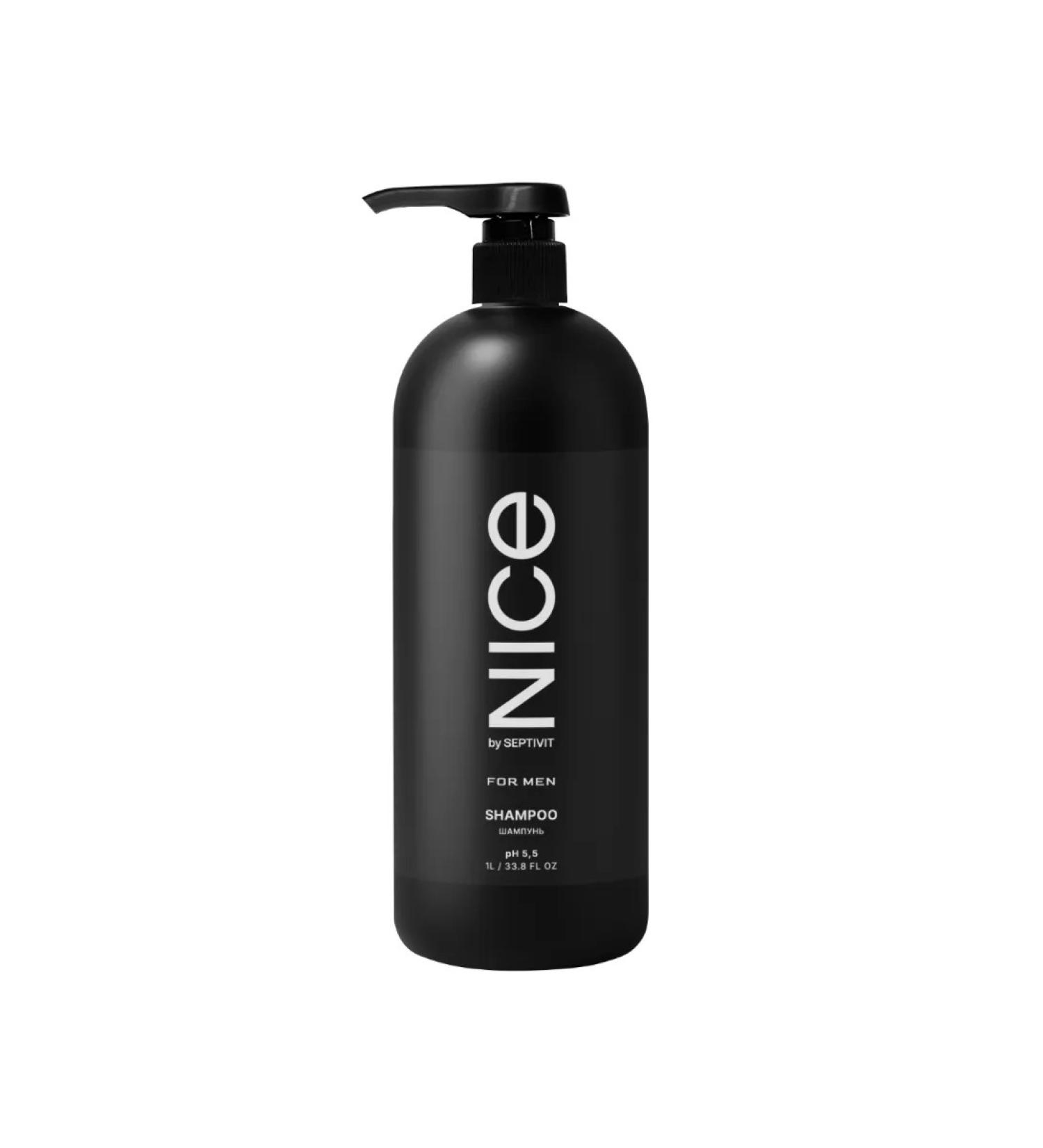 NICE by SEPTIVIT Male hair shampoo with a dispenser "For Men"