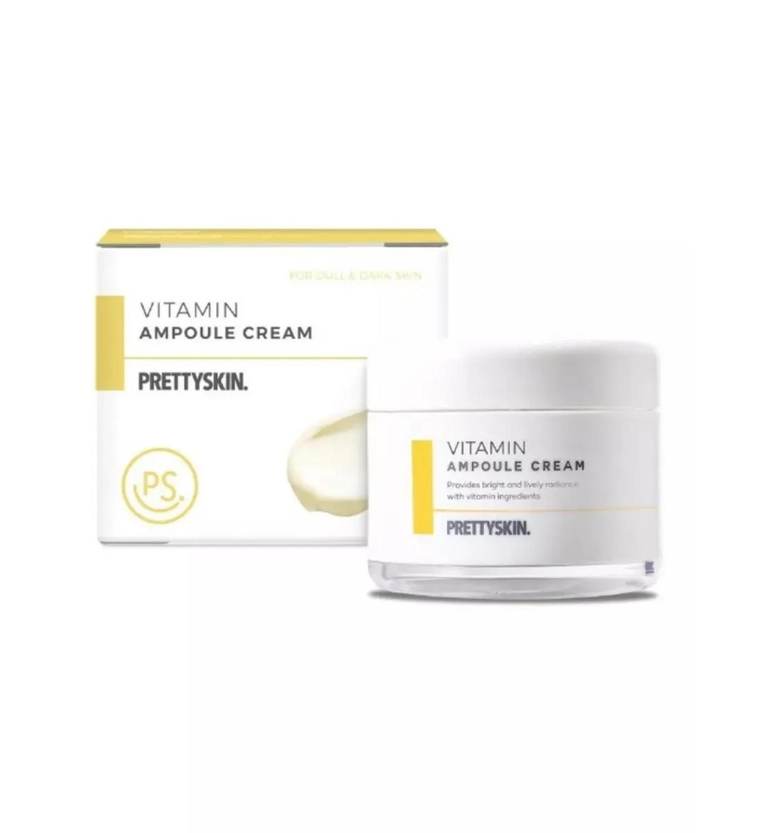 PrettySkin Ampouled face cream with vitamin C - Buy Online on GoSupps.com