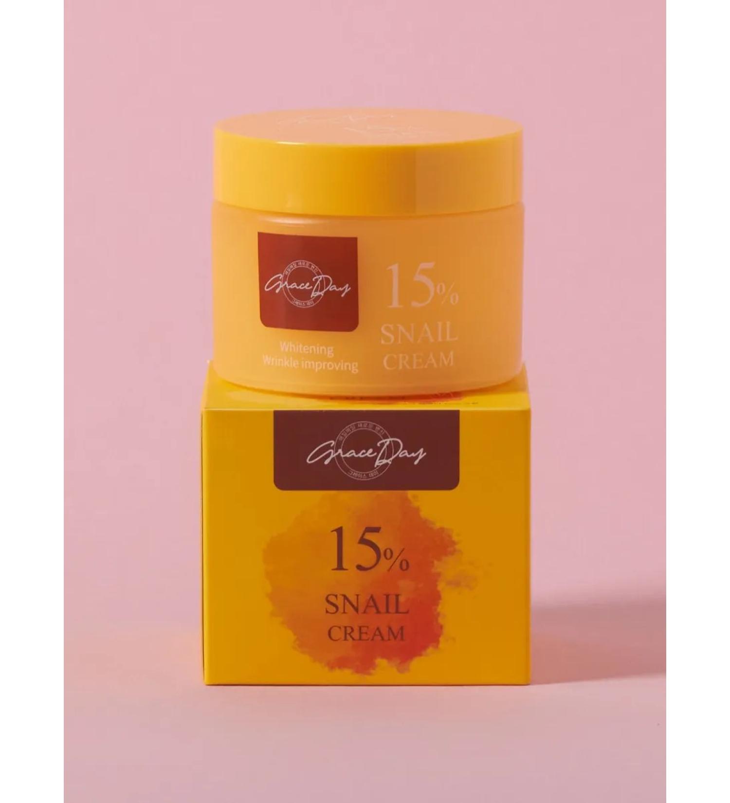 Grace Day Restoring face cream with mucin snail 50ml - Buy Online on GoSupps.com
