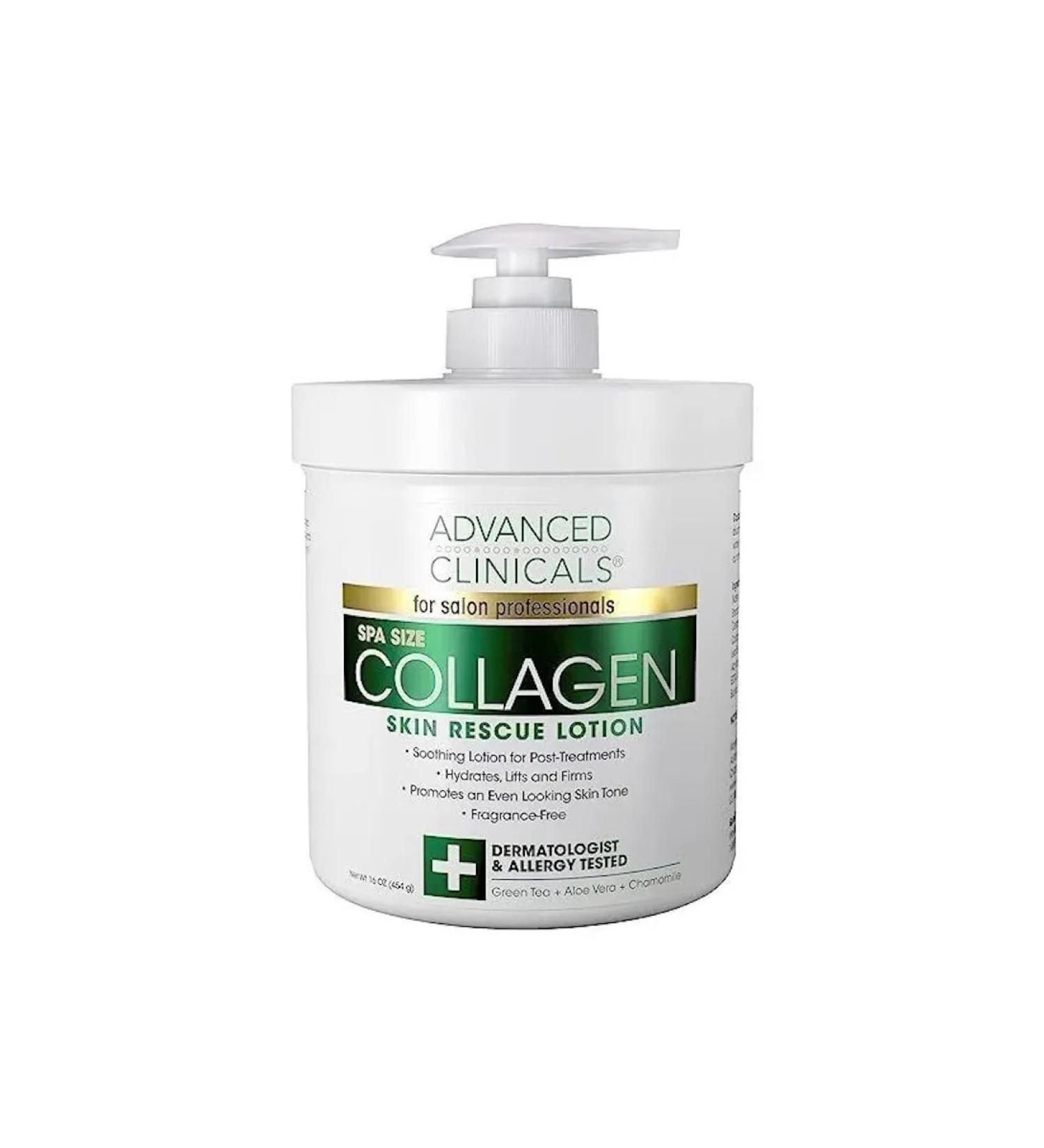 Advanced Clinicals Cream for body hands and face moisturizing with collagen 454 g - Buy Online on GoSupps.com