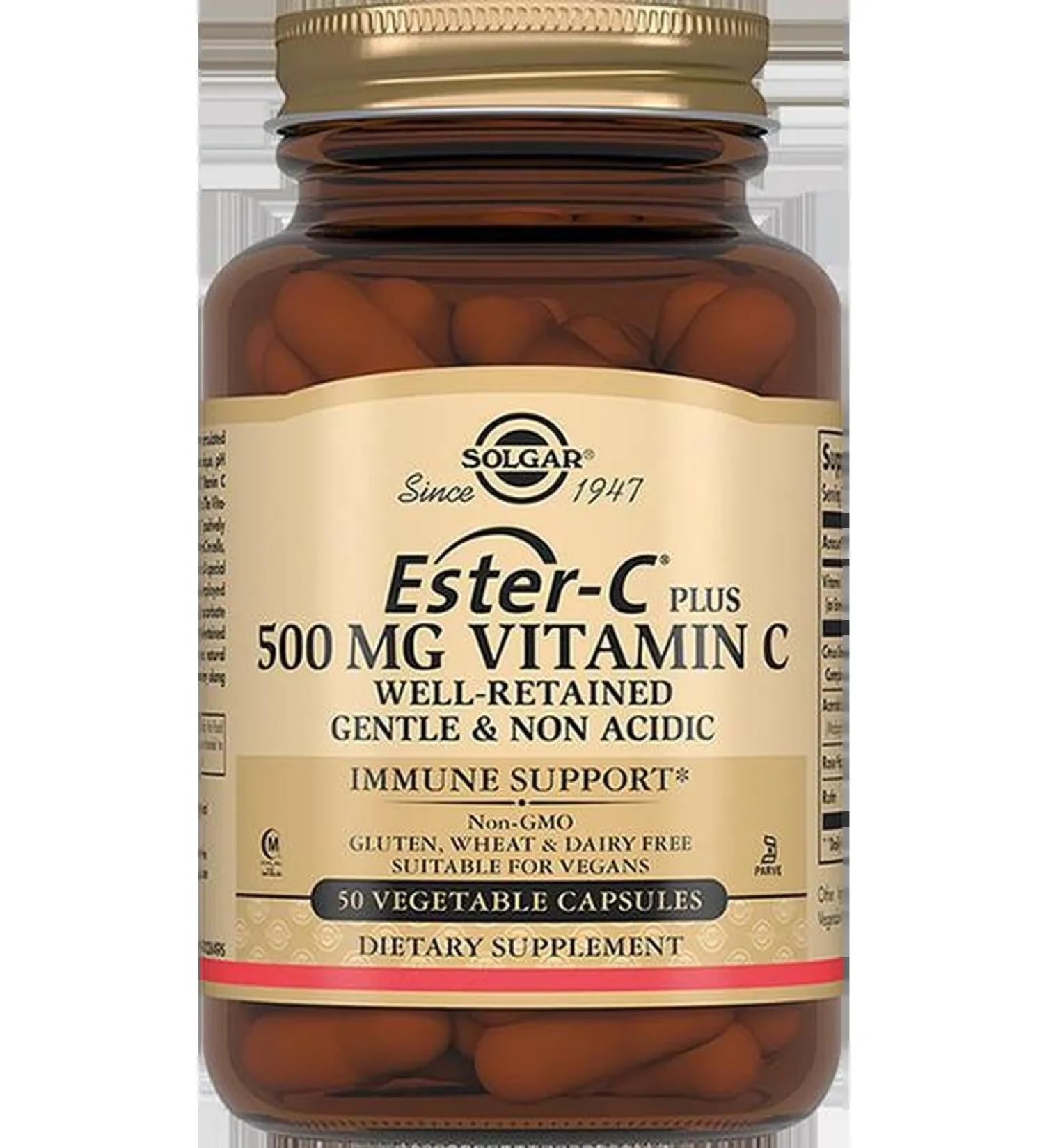 Solgar Inc Esther-s plus vitamin C 500 mg N50 caps 840mg