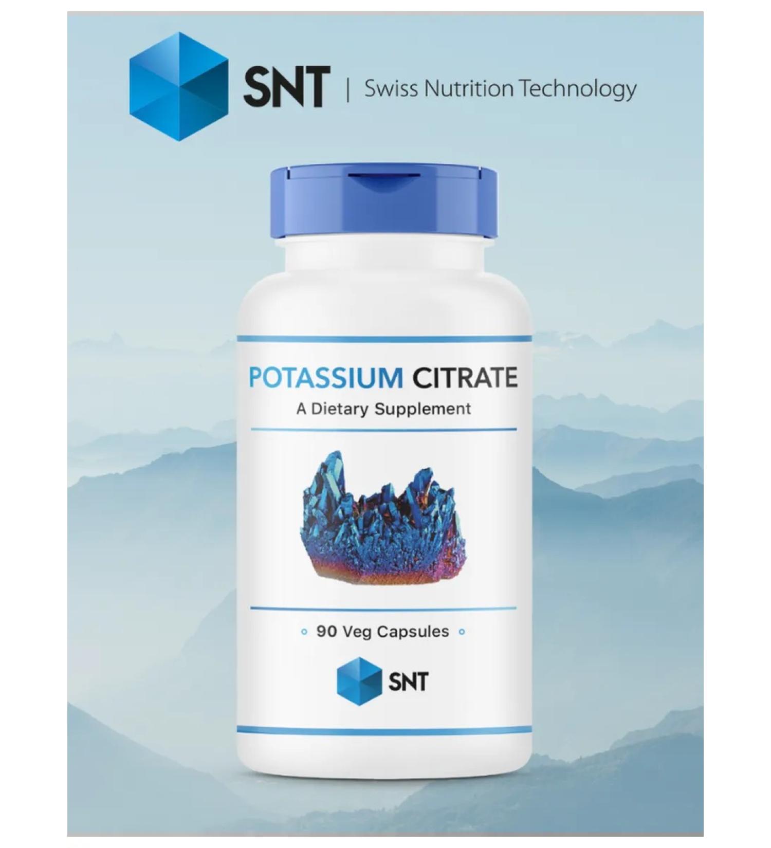 SNT Swiss Nutrition Technology Potassium citrate Potassium citrate 90 caps - Buy Online on GoSupps.com