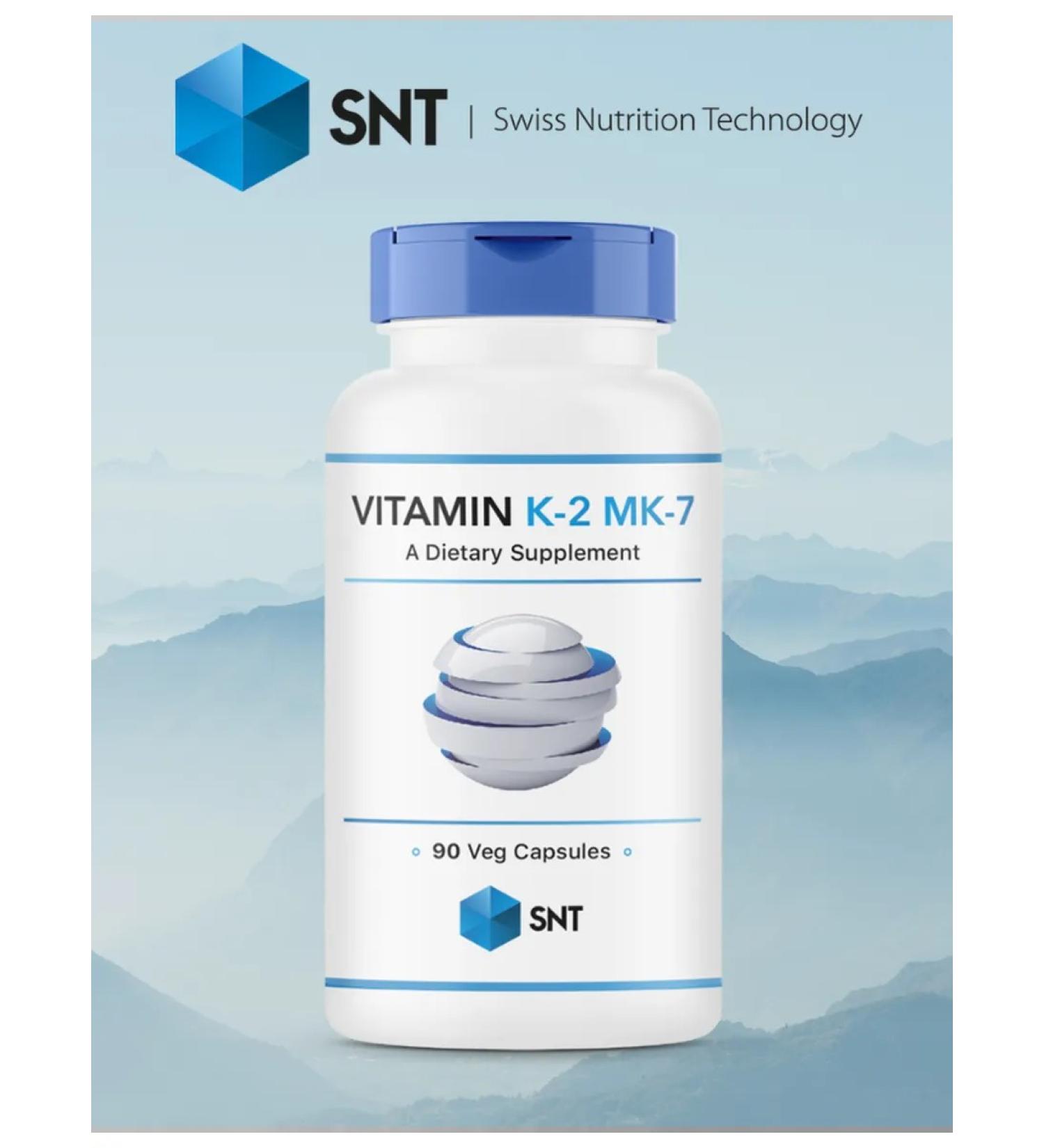 SNT Swiss Nutrition Technology Vitamin K Vitamin K-2 MK-7 90 caps - Buy Online on GoSupps.com