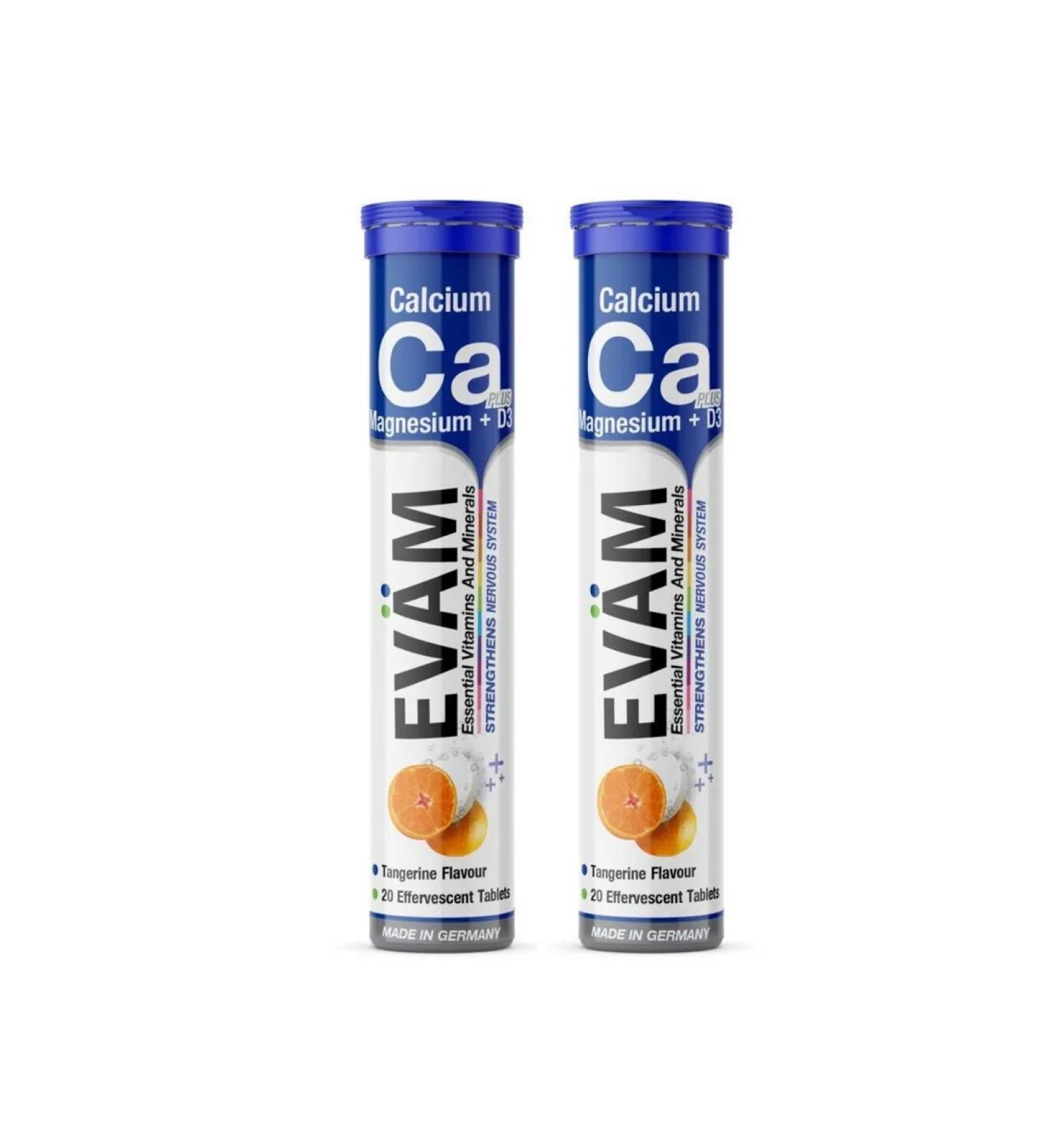 EVAM Calcium CA+magnesium mg+d3 Spying tablets for immunity 30pcs - Buy Online on GoSupps.com