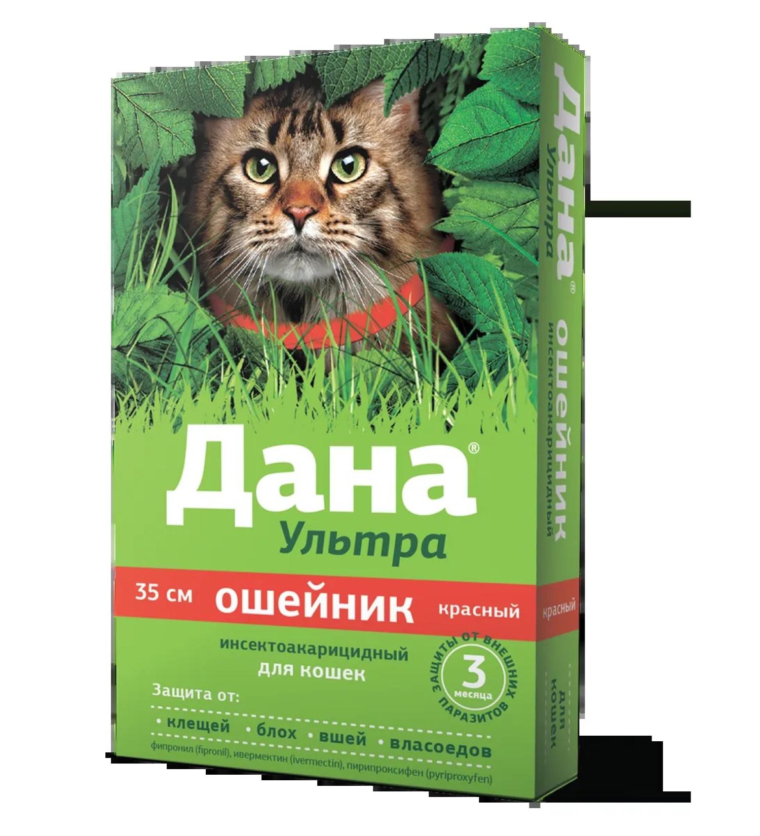 Apicenna Given ultra collar from fleas for cats 35cm red