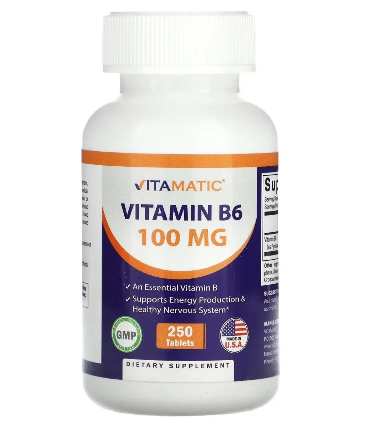 NutriBiotic Vitamin B6 Pyridoxine HCI - Buy Online on GoSupps.com