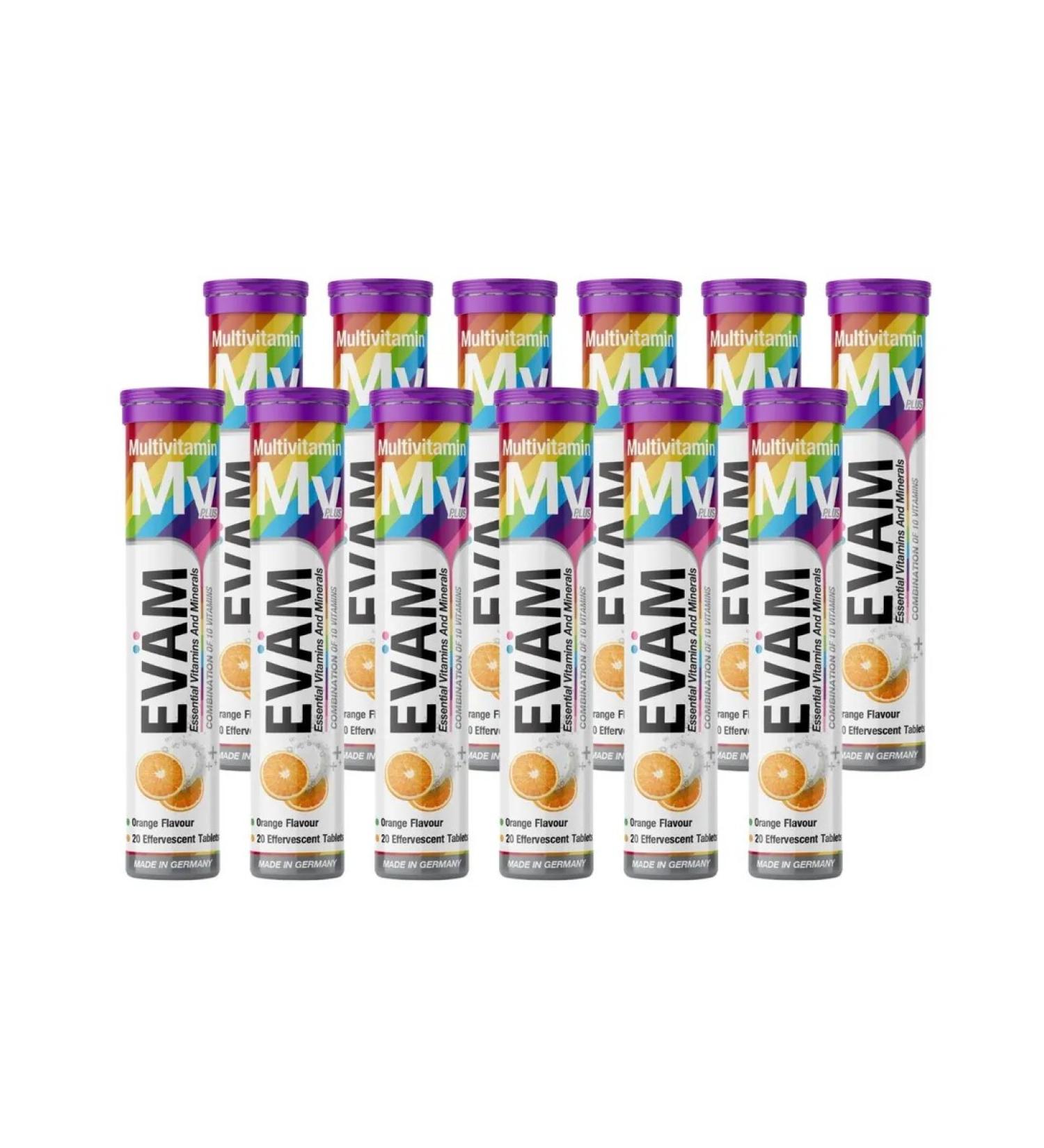 EVAM Multivitamins sparkling pills for immunity 240pcs - Buy Online on GoSupps.com