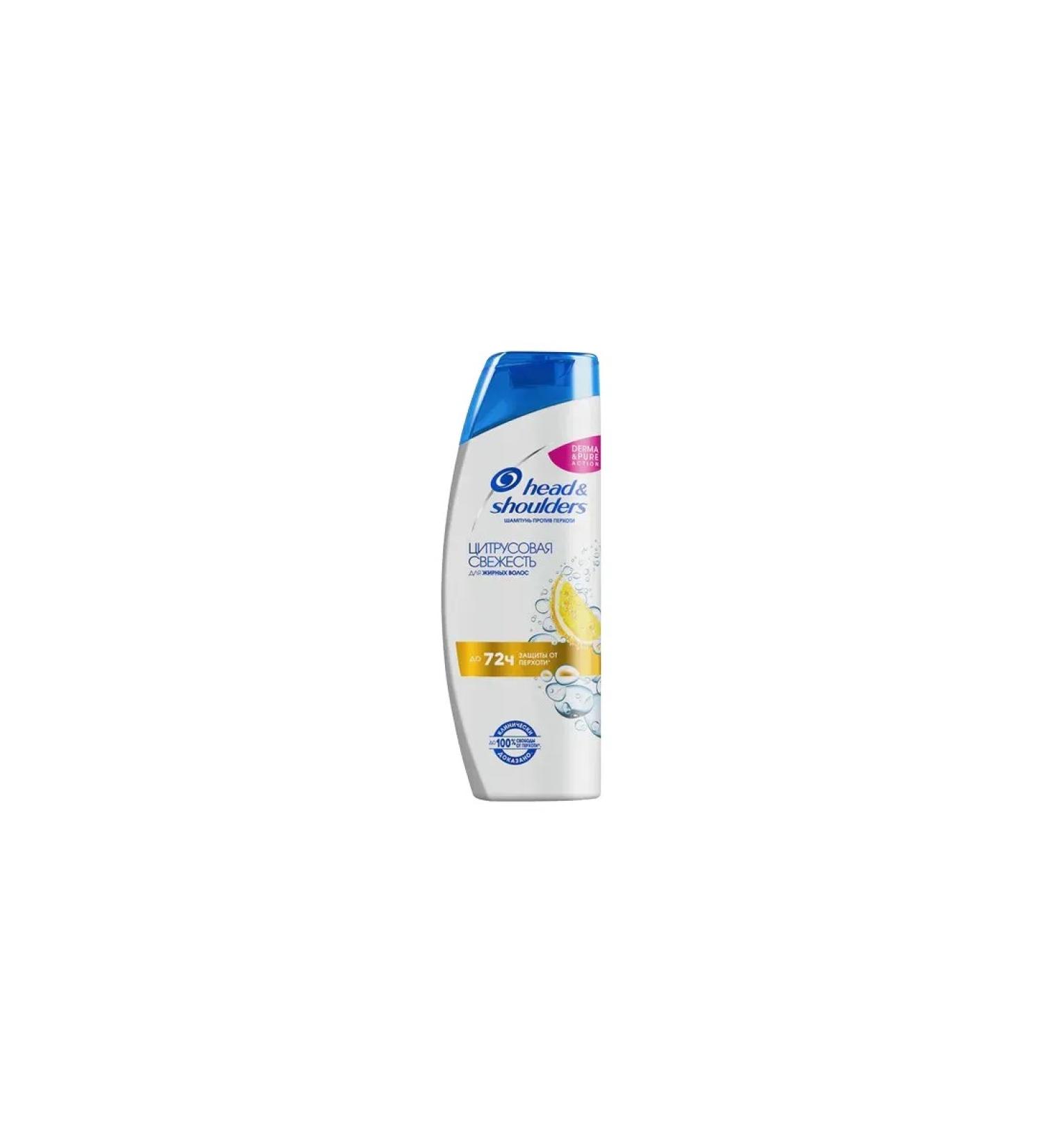 Head shoulders Hair shampoo against dandruff Citrus freshness
