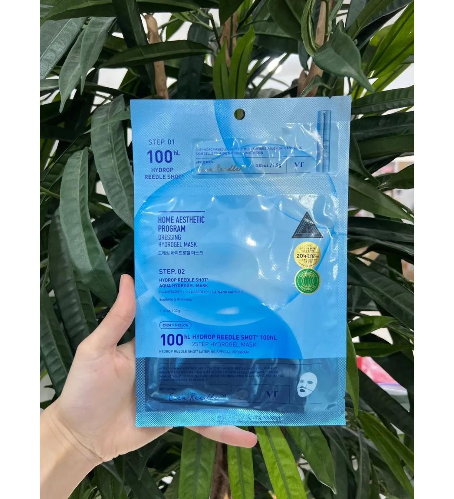 VT Cosmetics Mask Vita-Light Reedle Shot 100 Aqua Hydrogel Mask - Buy Online on GoSupps.com