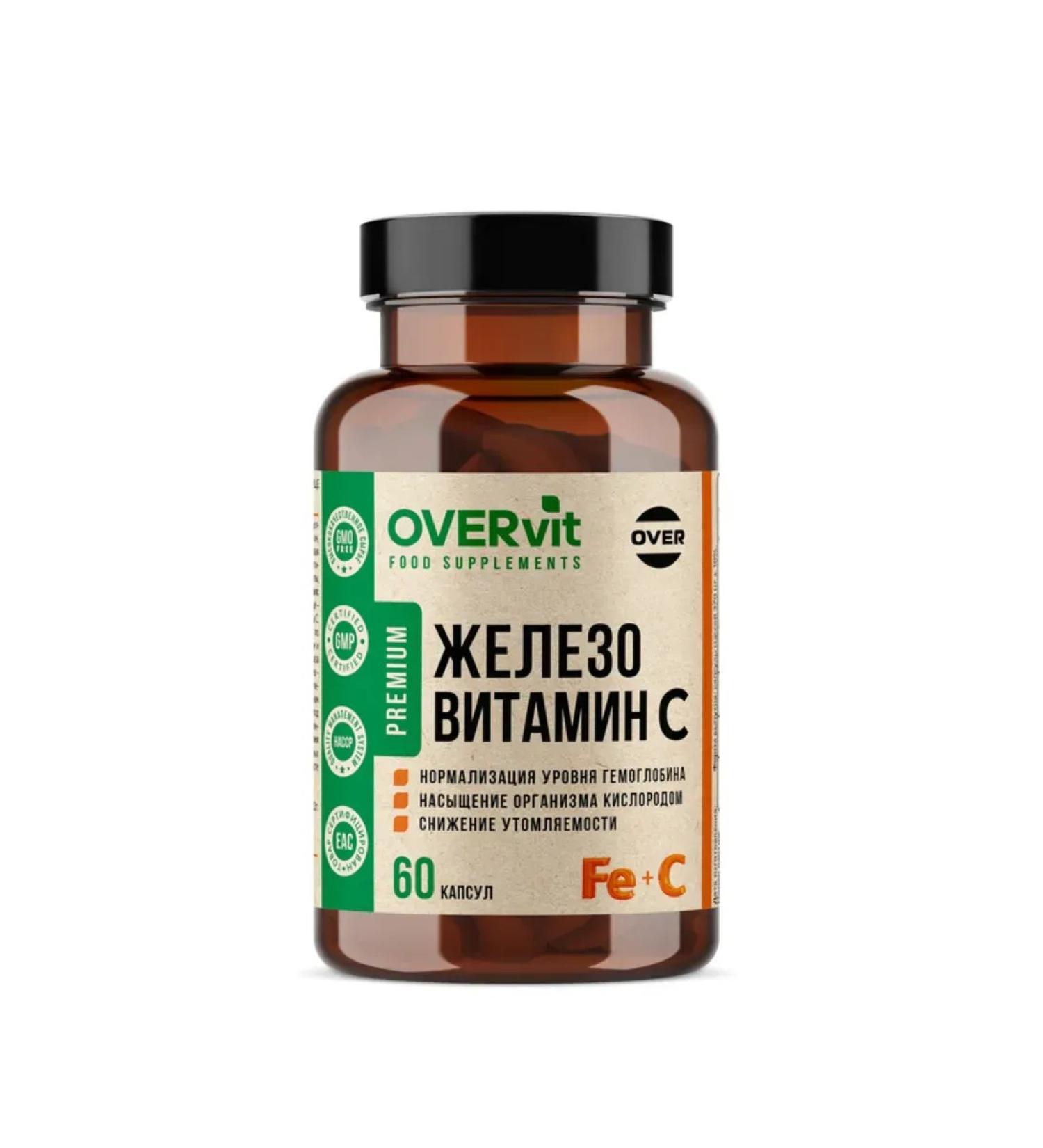 Simaland Iron + vitamin C Overvit 60 capsules - Buy Online on GoSupps.com