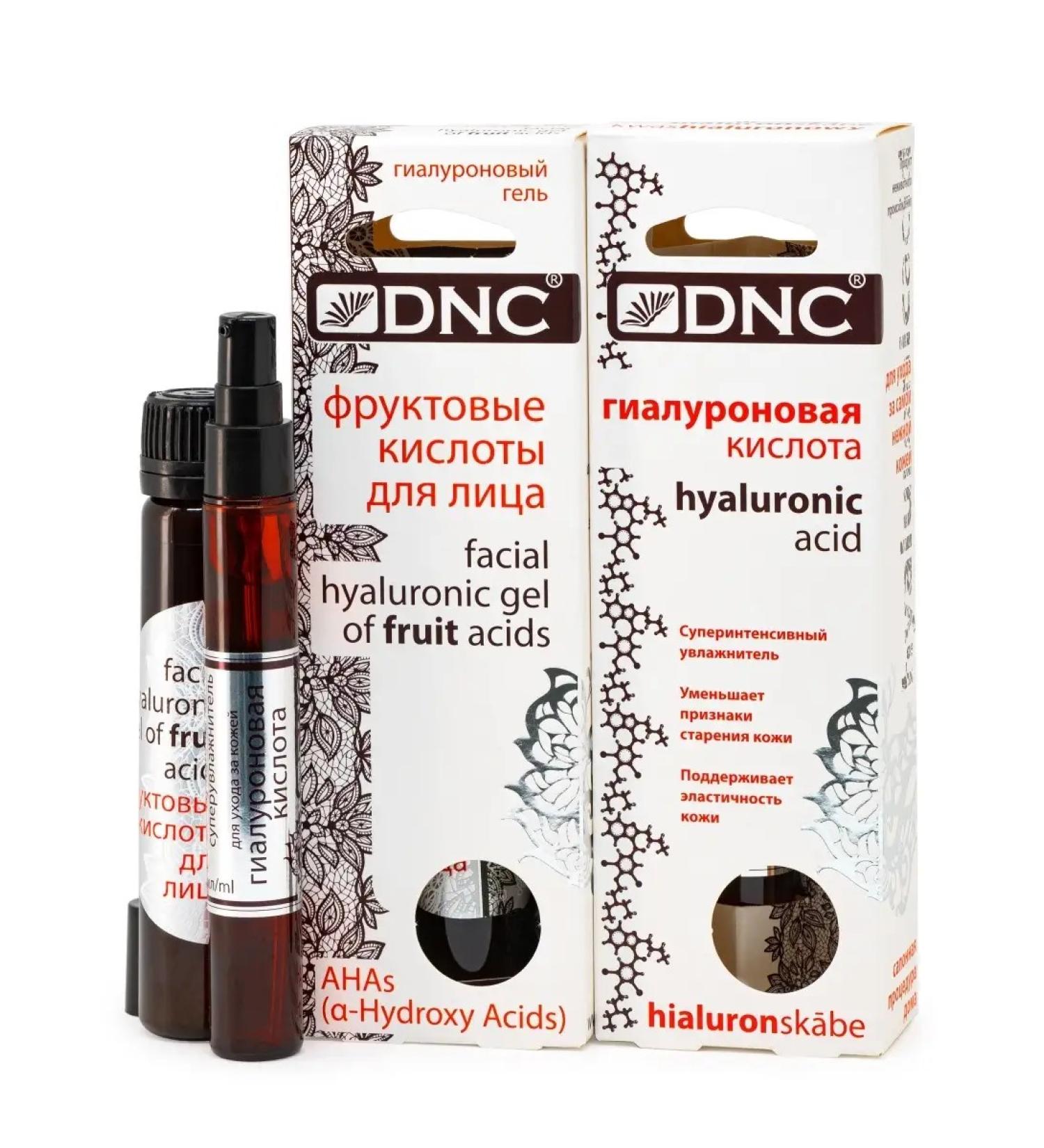 DNC Facial Skin Care Set: Fruit Acids for Face Hyaluronic Acid (26 ml 10 ml) - Buy Online on GoSupps.com