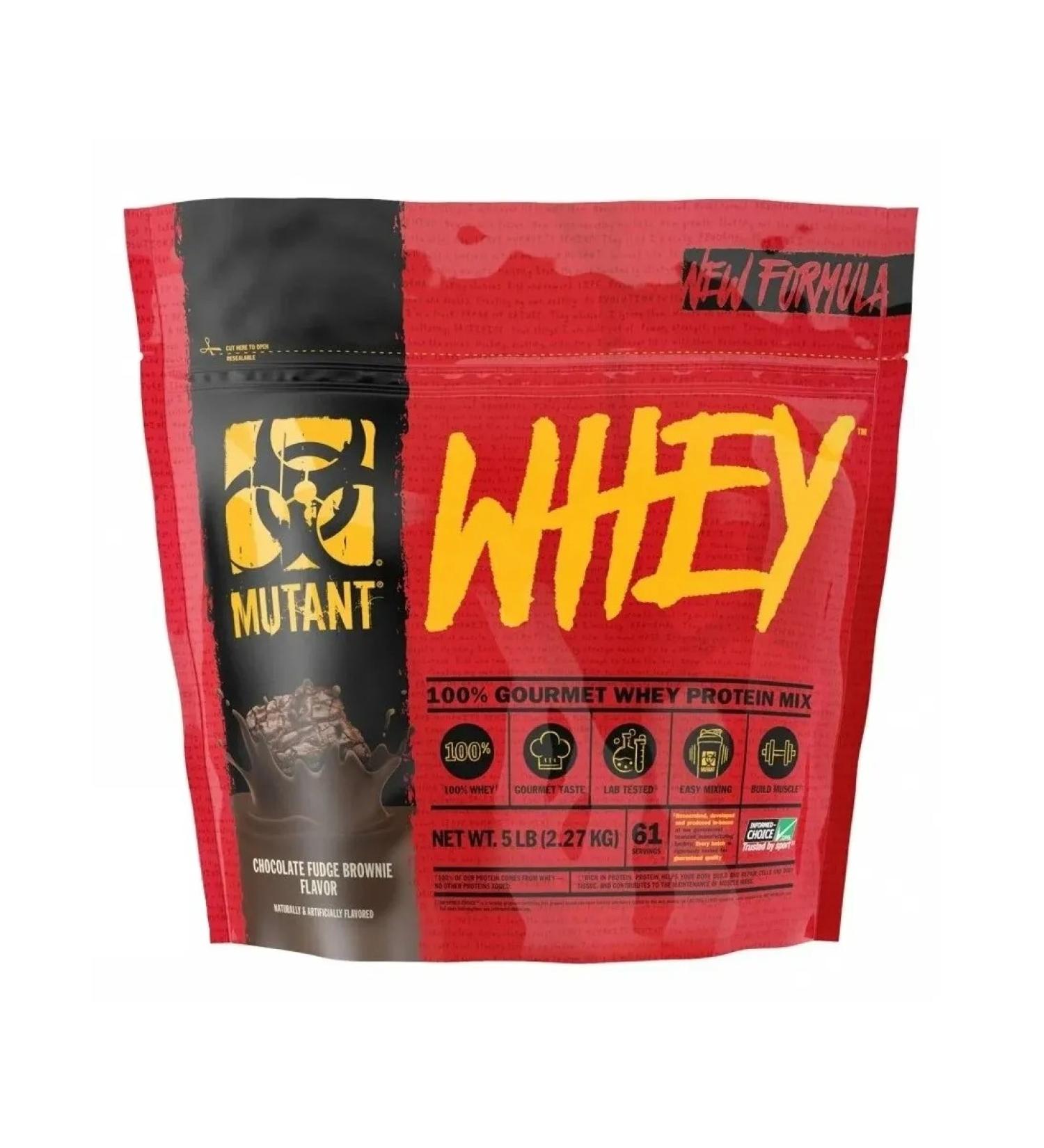 Mutant Protein Whey 2270 gr 5LB brownie with chocolate lipstick