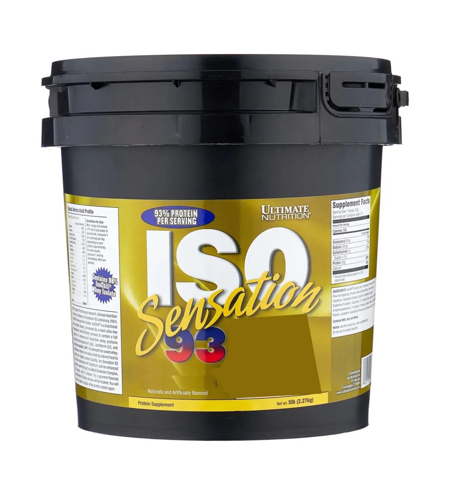Ultimate Nutrition ISO Sensation 2270 gr 5Lb strawberries isolate - Buy Online on GoSupps.com