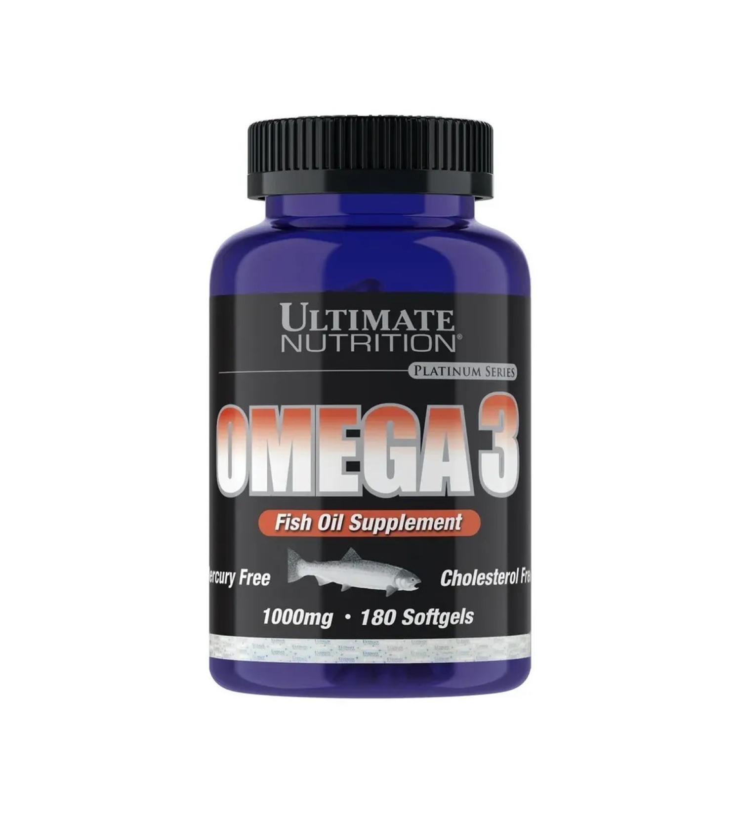 Ultimate Nutrition Omega-3 Omega fatty 3 1000 mg 180 caps