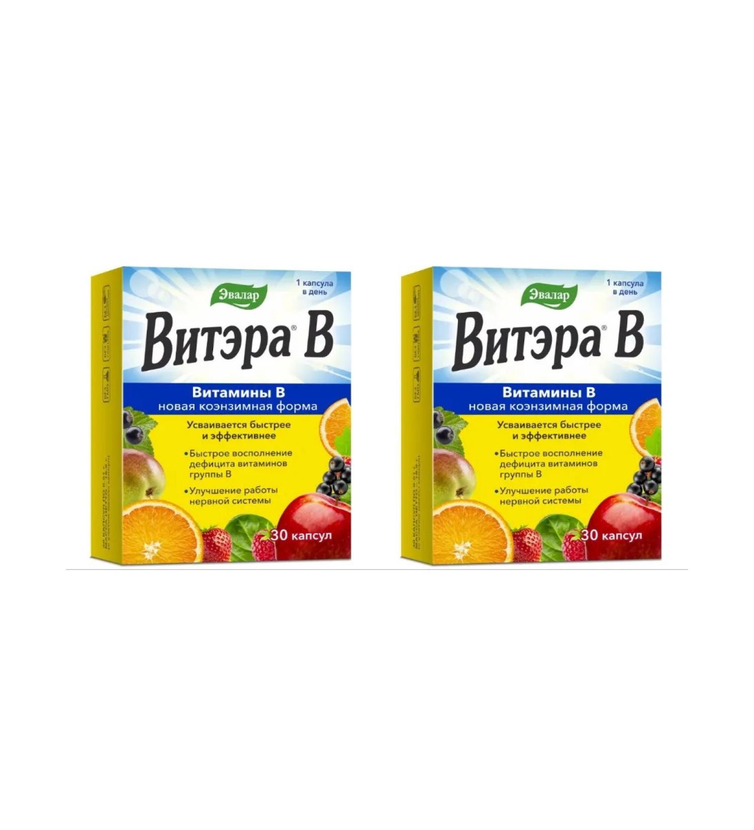 Evalar Witer B 30 capsules of 0.51 g x 2 un