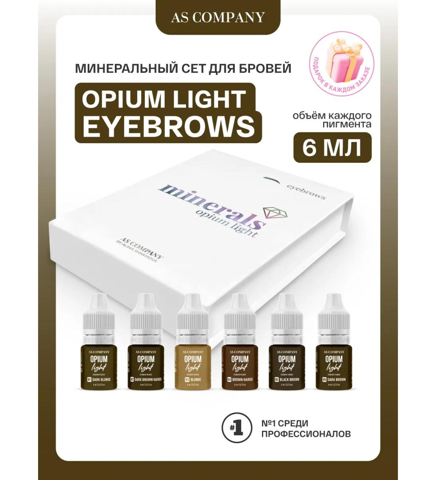 AS COMPANY BY ALINA SHAKHOVA As set pigments of a shah eyebrow for eyebrow 6pcs 6ml - Buy Online on GoSupps.com