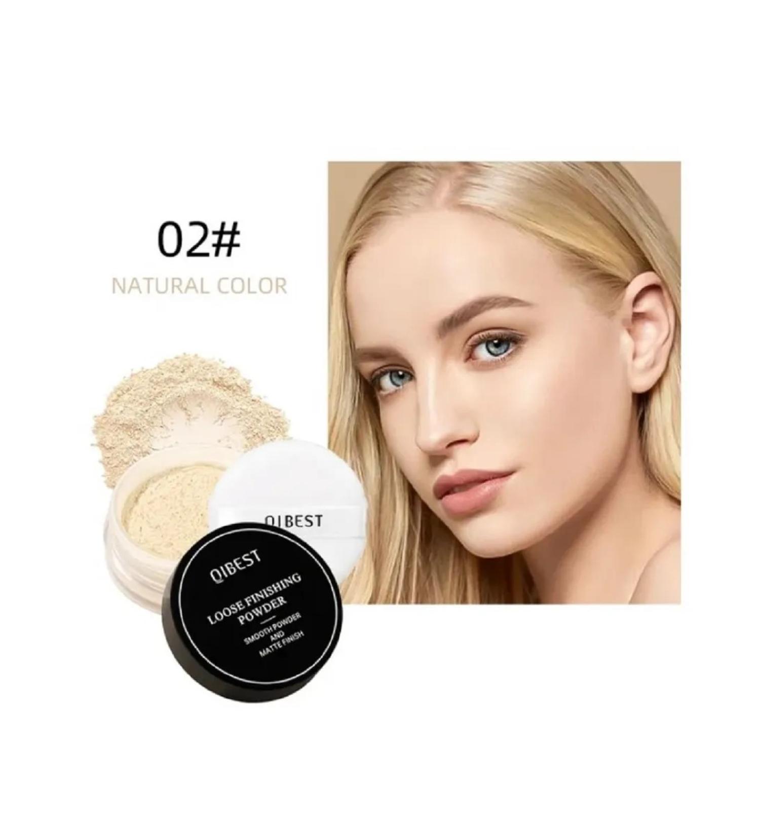 QIBEST Face powder matting crumbly mineral