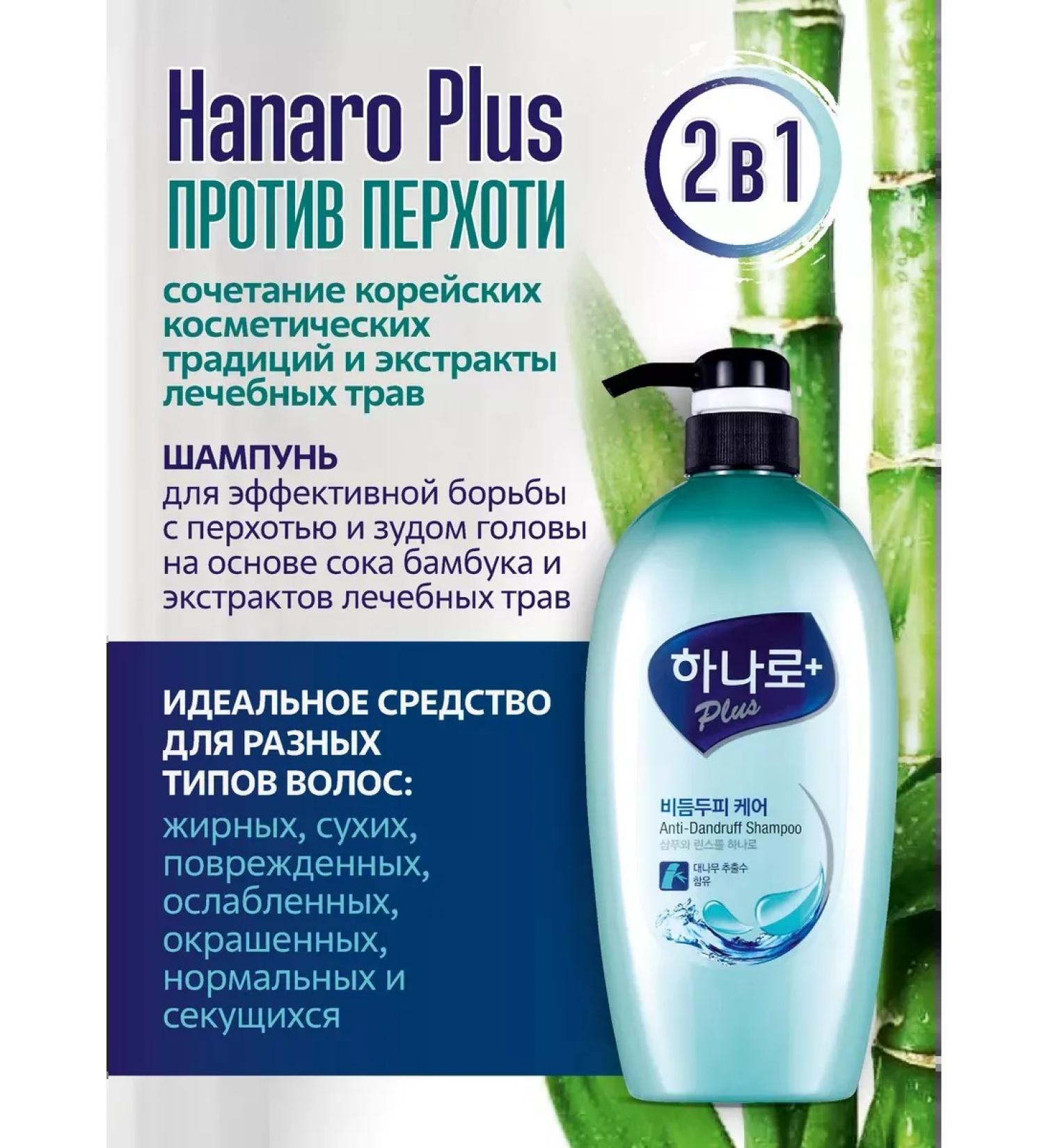 ShampoosEnter Hanaro Plus Shampoo Contractor Against Dandrition 680ml Korea - Buy Online on GoSupps.com