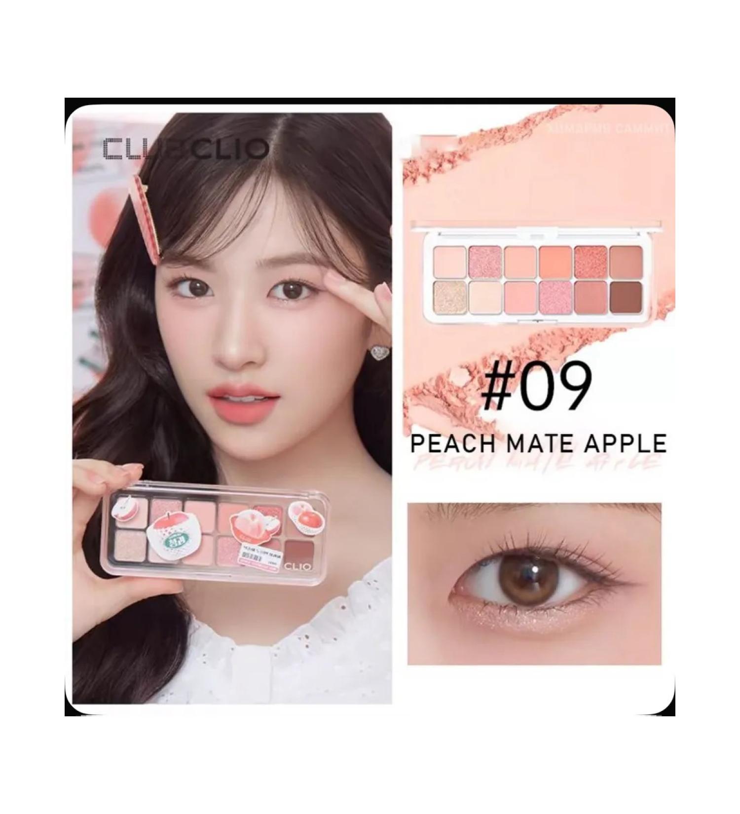 Clio Palette of shadows for eyelids 12 colors Air N 9 Peach Mate Apple - Buy Online on GoSupps.com