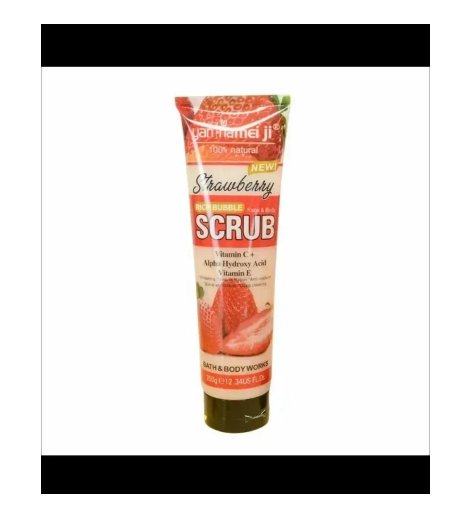 MS Beauty Face and body scrub with shea oil - strawberries