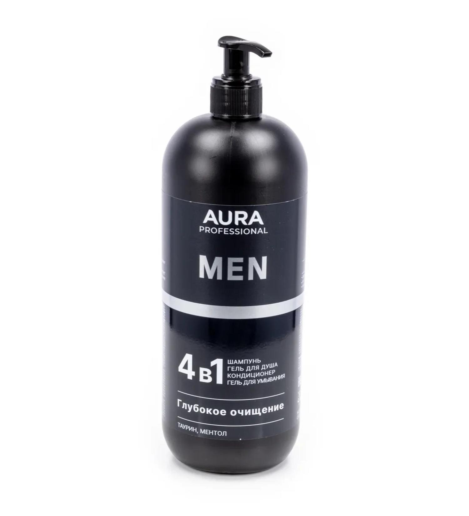 Aura Hair shampoo men's Professional with taurin 1l - Buy Online on GoSupps.com