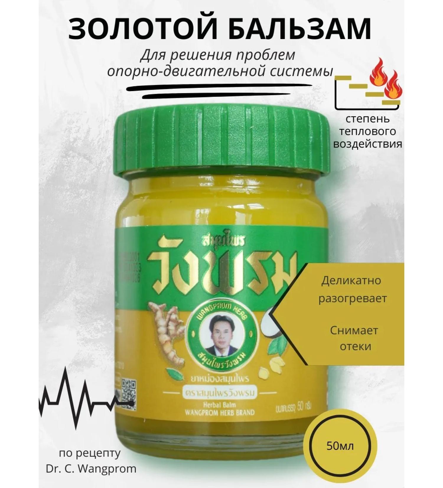 WangProm Golden cream-balm from inflammation of joints and muscles 50 ml - Buy Online on GoSupps.com