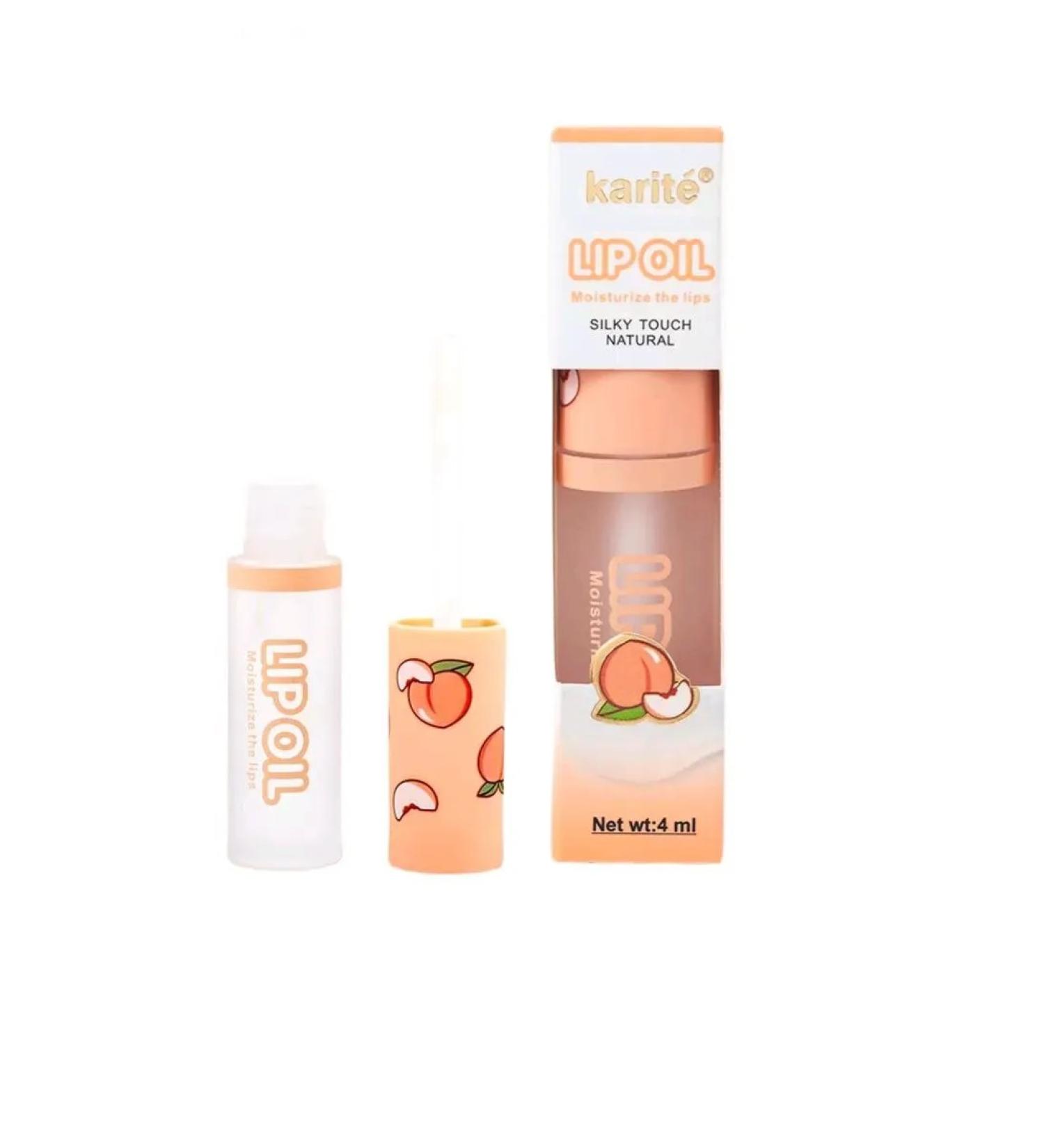 Karite Moisturizing lip gloss with peach extract - Buy Online on GoSupps.com
