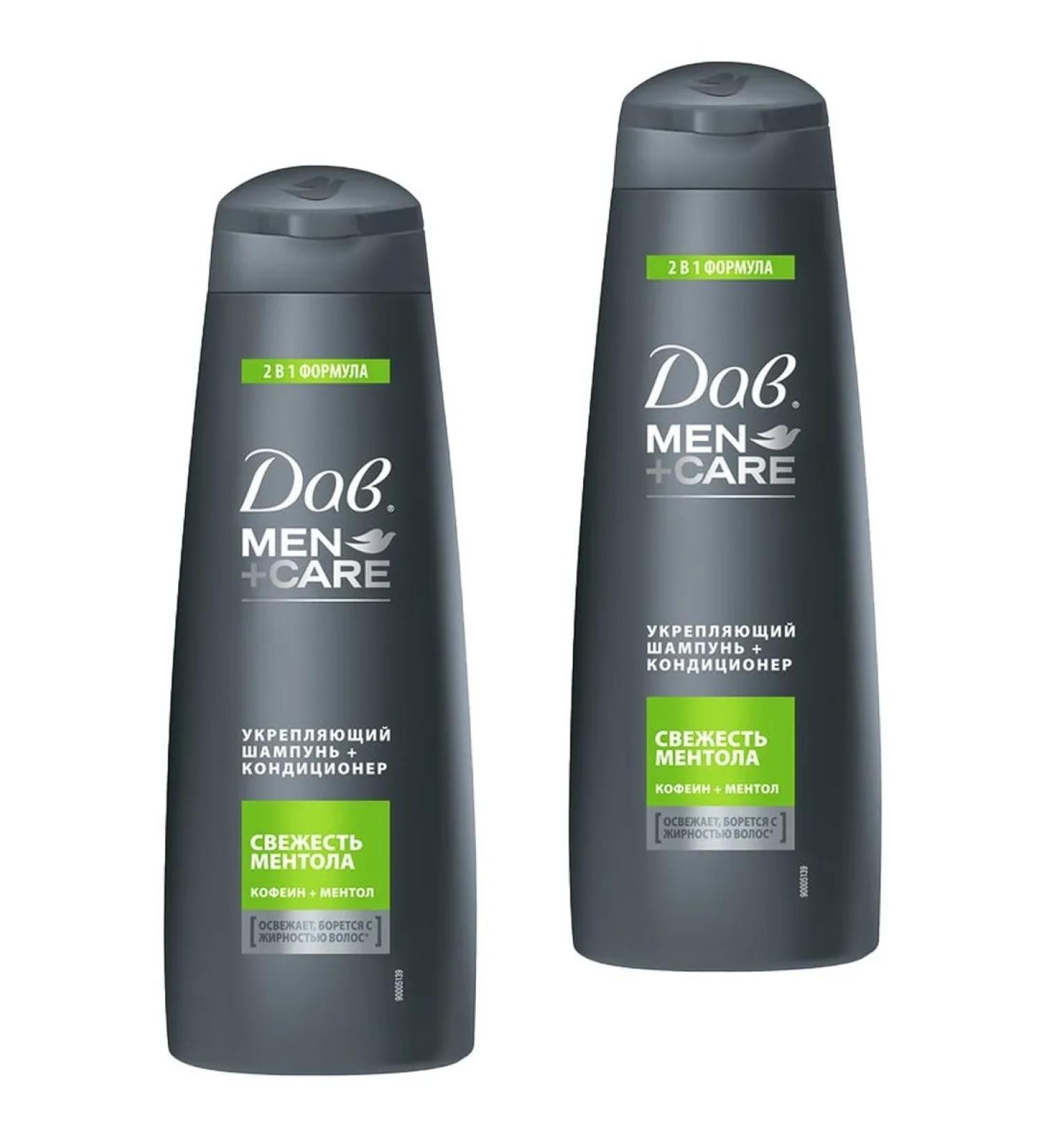 Dav Shampoo strengthens the freshness of menthol 380 ml 2pcs - Buy Online on GoSupps.com