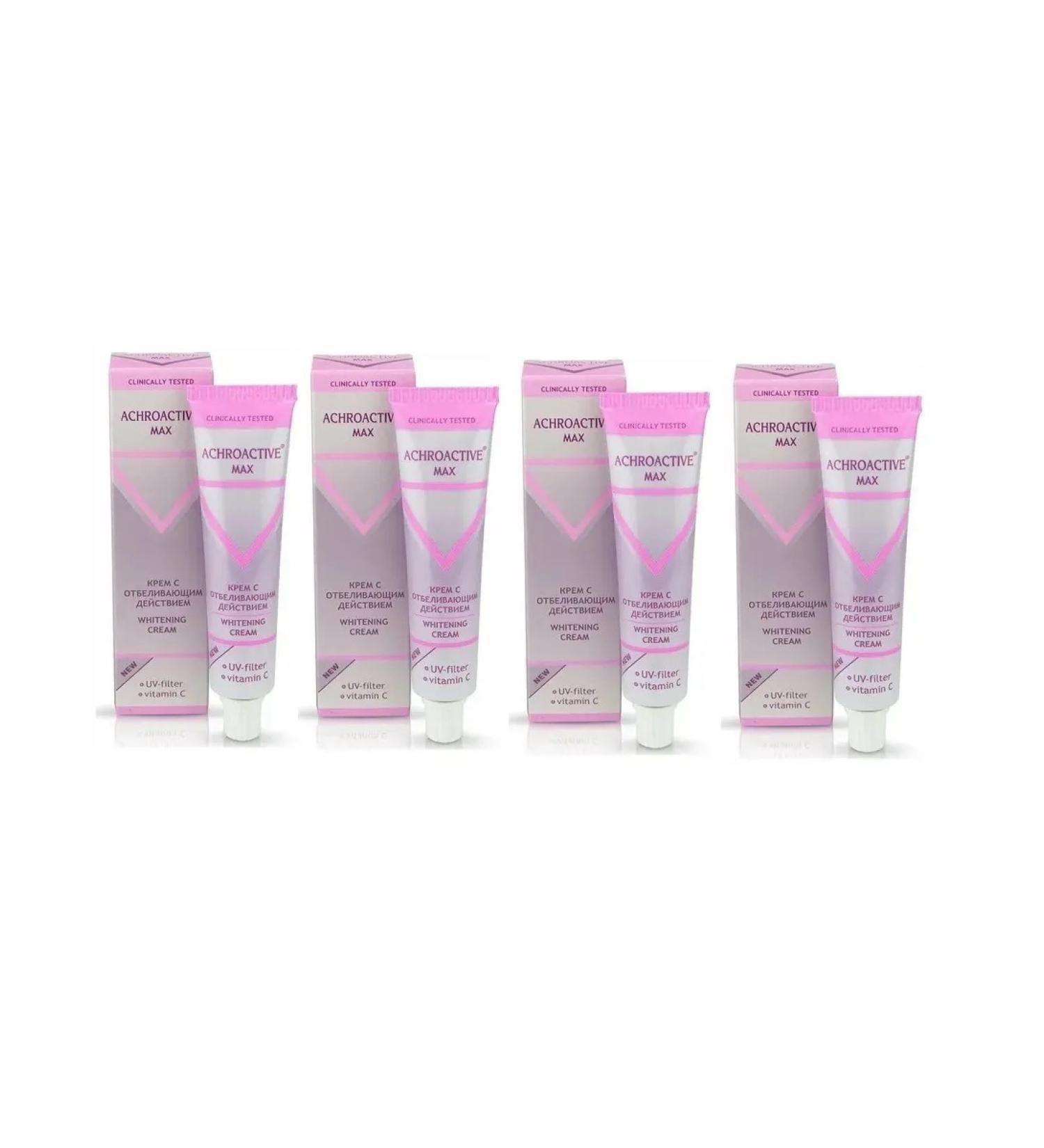 ACHROACTIVE MAX Facial cream with a whitening action of 45 ml 4pcs - Buy Online on GoSupps.com