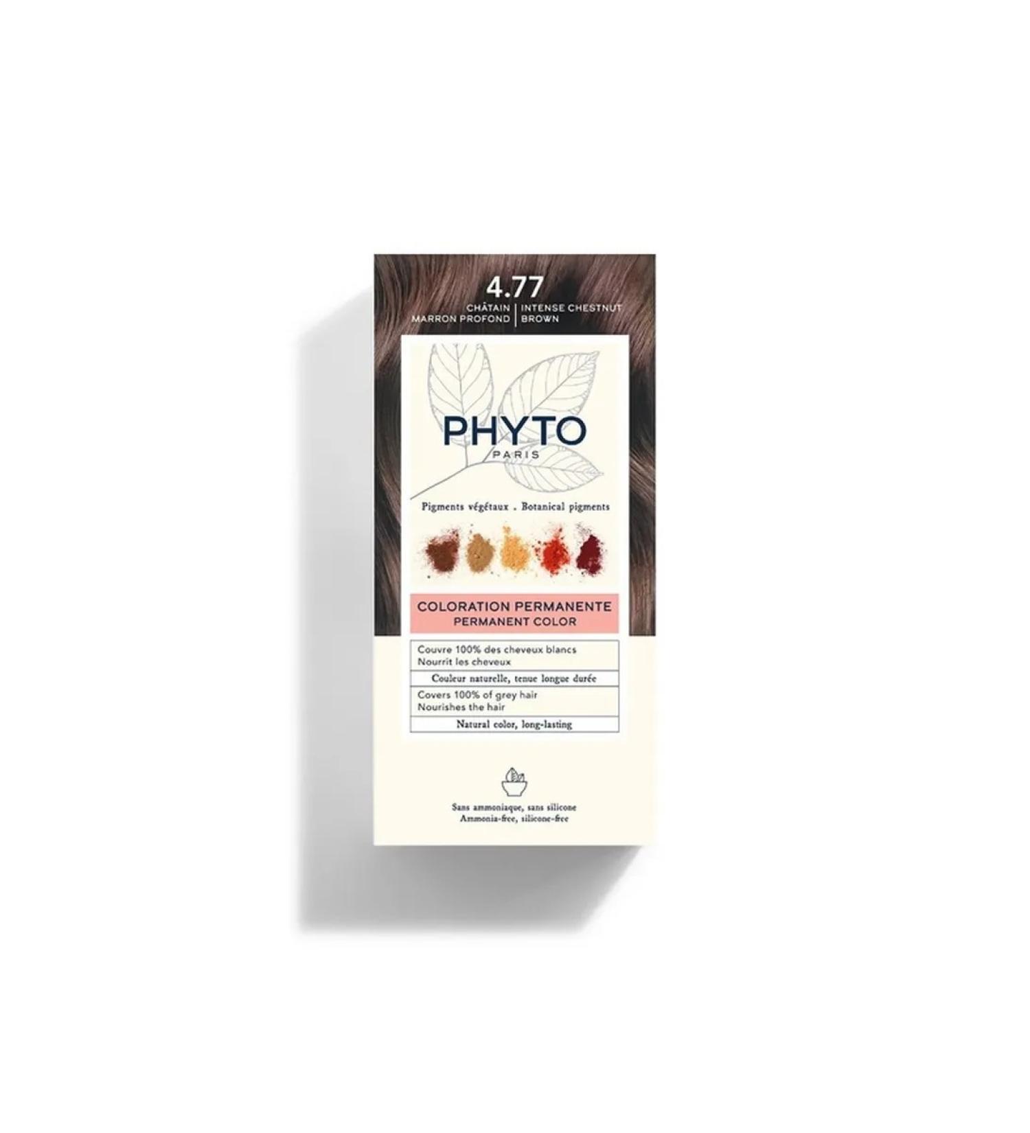 Phyto Fito Cream-coloring hair tone 4.77 (saturated chestnut) - Buy Online on GoSupps.com