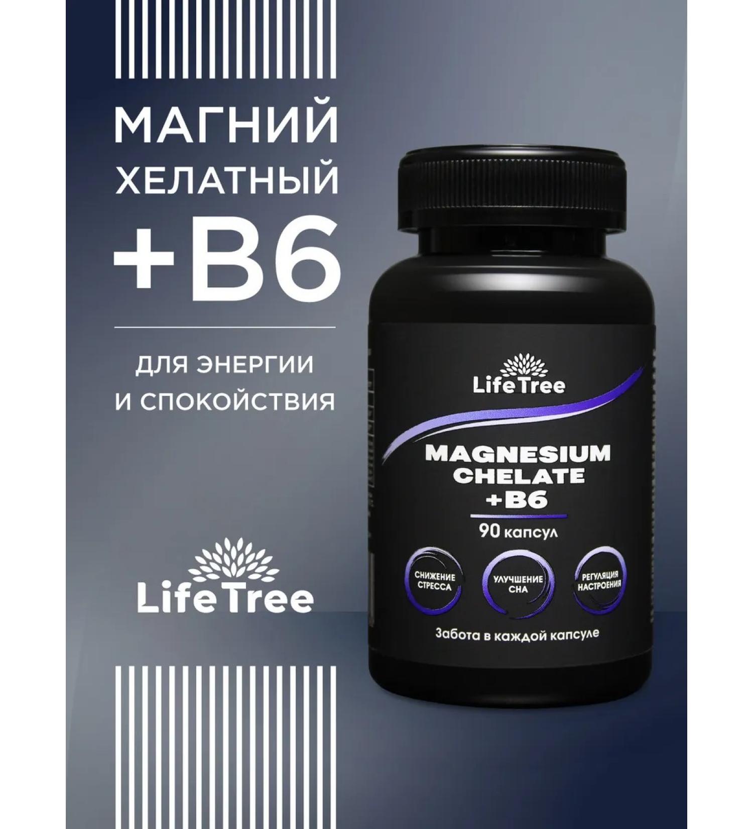 Life tree Magnesium Helat + B6 90 Kapsul - Buy Online on GoSupps.com