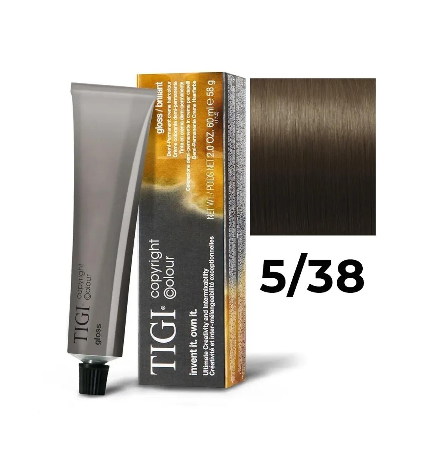TIGI Cream paint 5 38 Gloss Toning for hair 60 ml