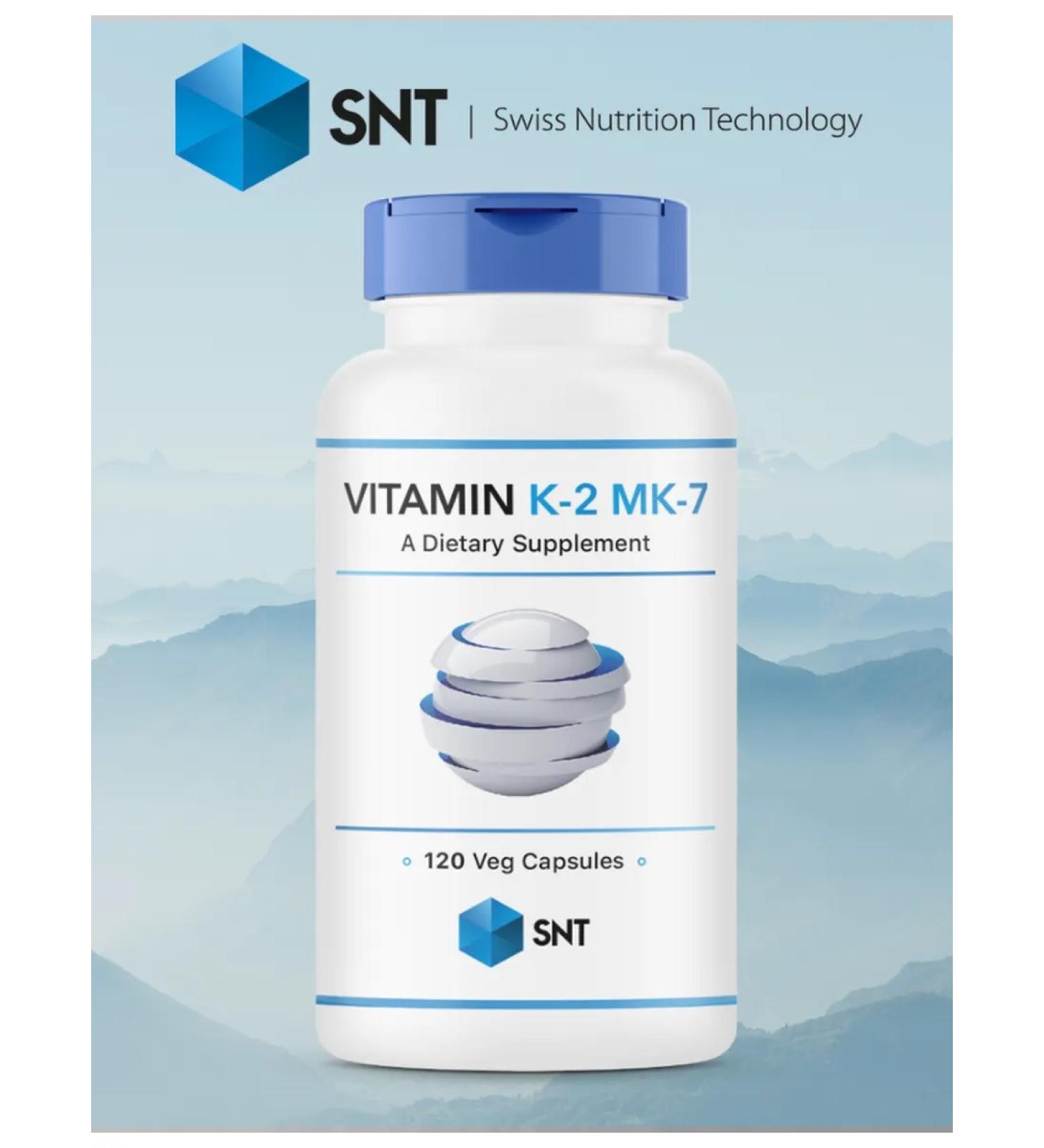 SNT Swiss Nutrition Technology Vitamin K Vitamin K-2 MK-7 120 cap - Buy Online on GoSupps.com