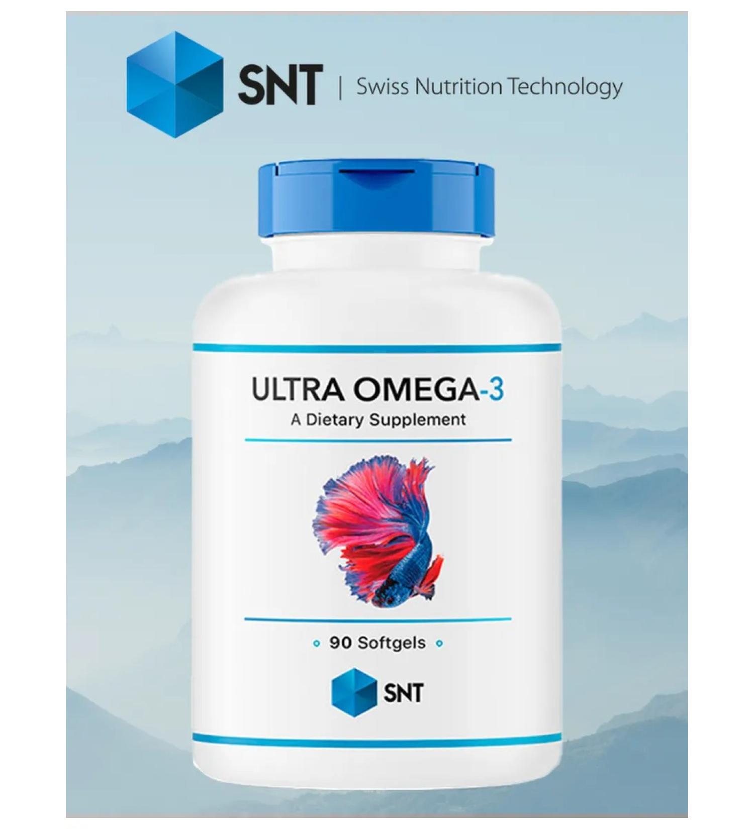 SNT Swiss Nutrition Technology Fish oil Ultra Omega-3 90 cap - Buy Online on GoSupps.com