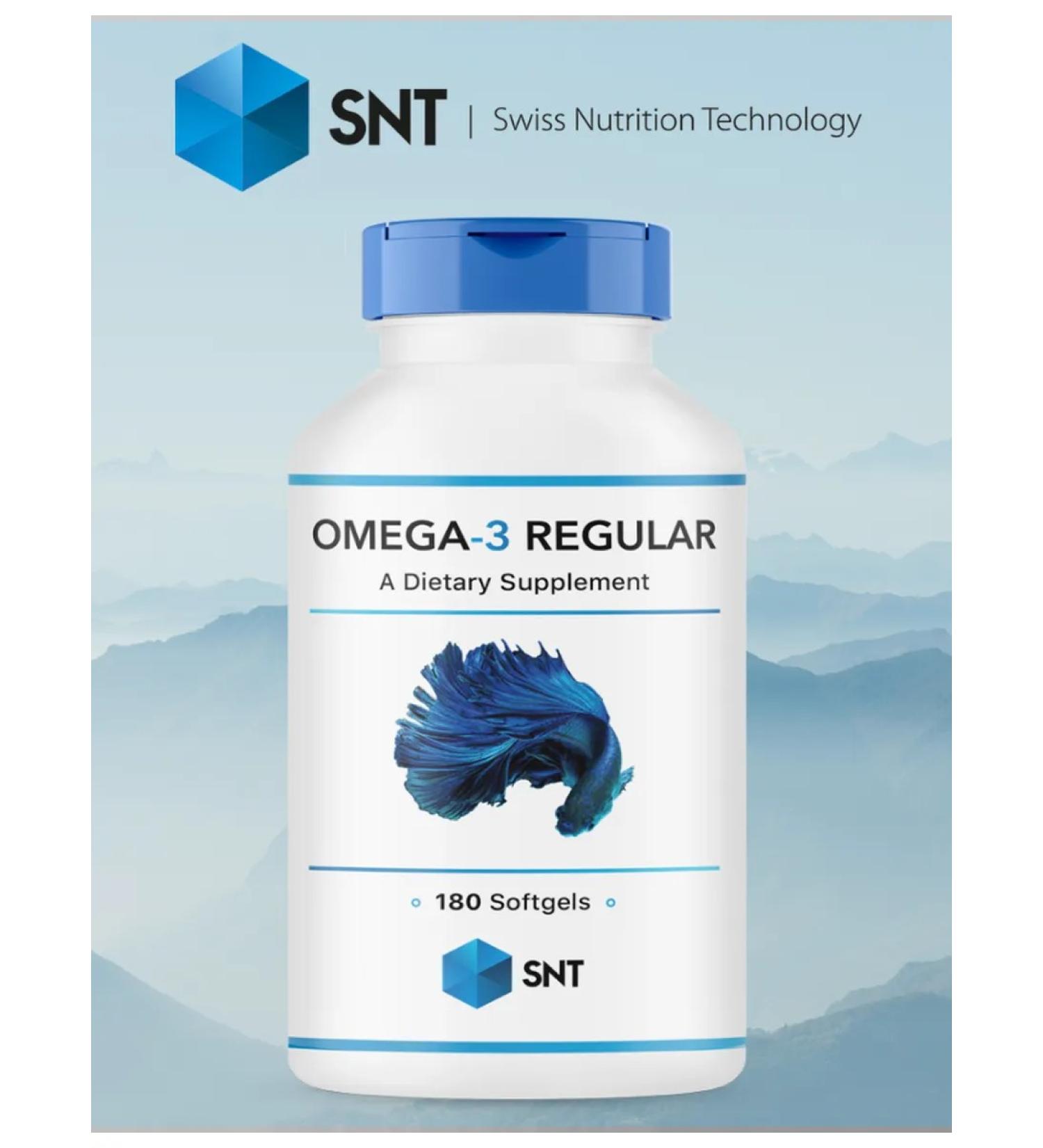 SNT Swiss Nutrition Technology Fisheries Omega-3 Regular 180 cap - Buy Online on GoSupps.com