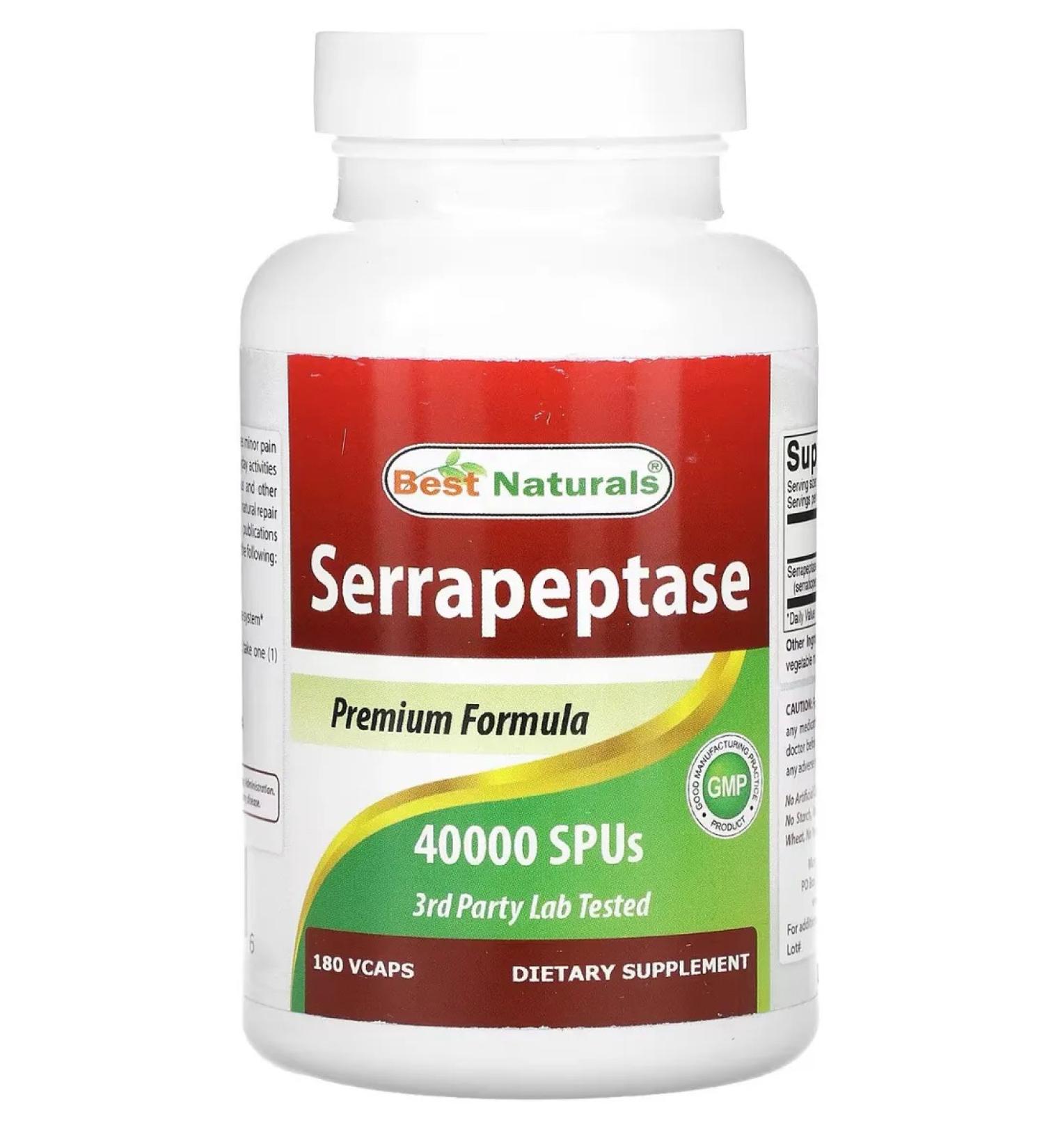 Lake Avenue Nutrition Serrapeptase 40 000 - Buy Online on GoSupps.com