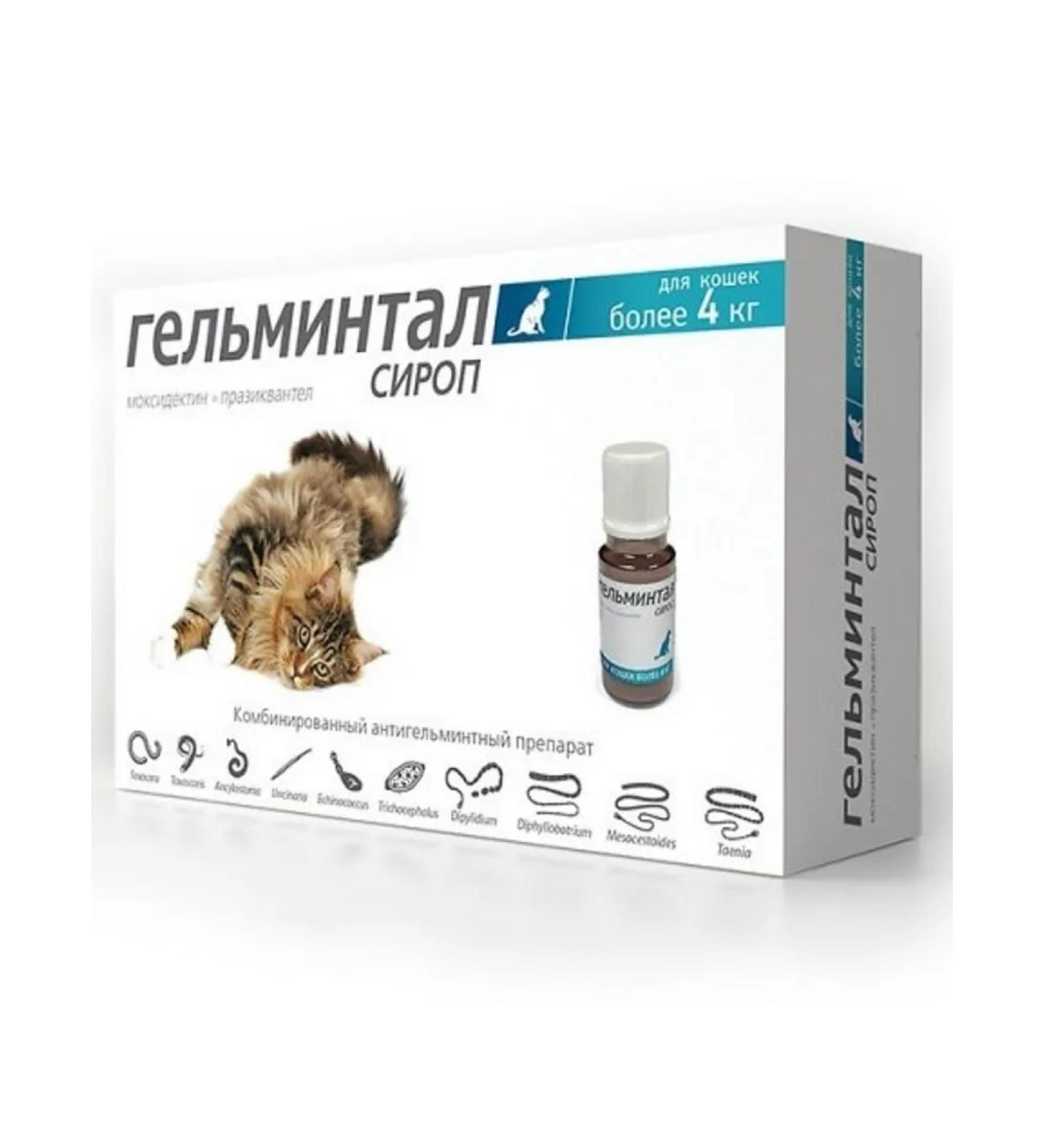 Neoterica Helminal syrup for cats more than 4 kg