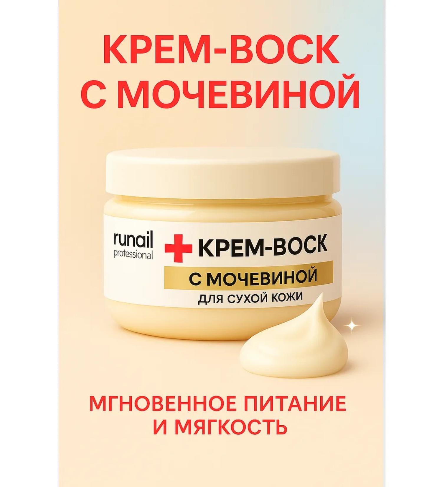 RuNail Professional Cream wax from cracks for dry skin with urea - Buy Online on GoSupps.com