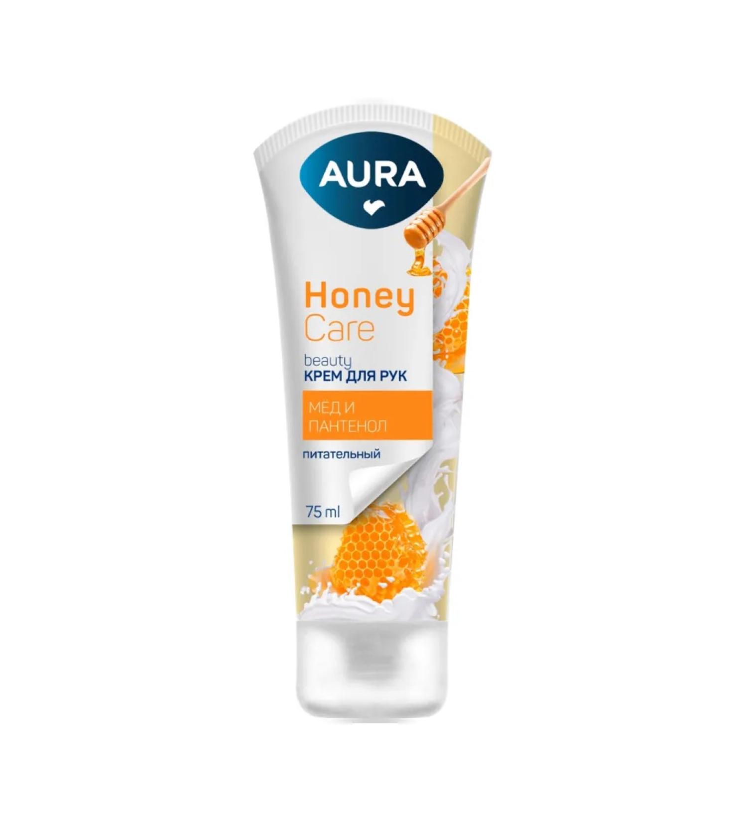 Aura Hand cream with d-panthenol and honey extract - Buy Online on GoSupps.com
