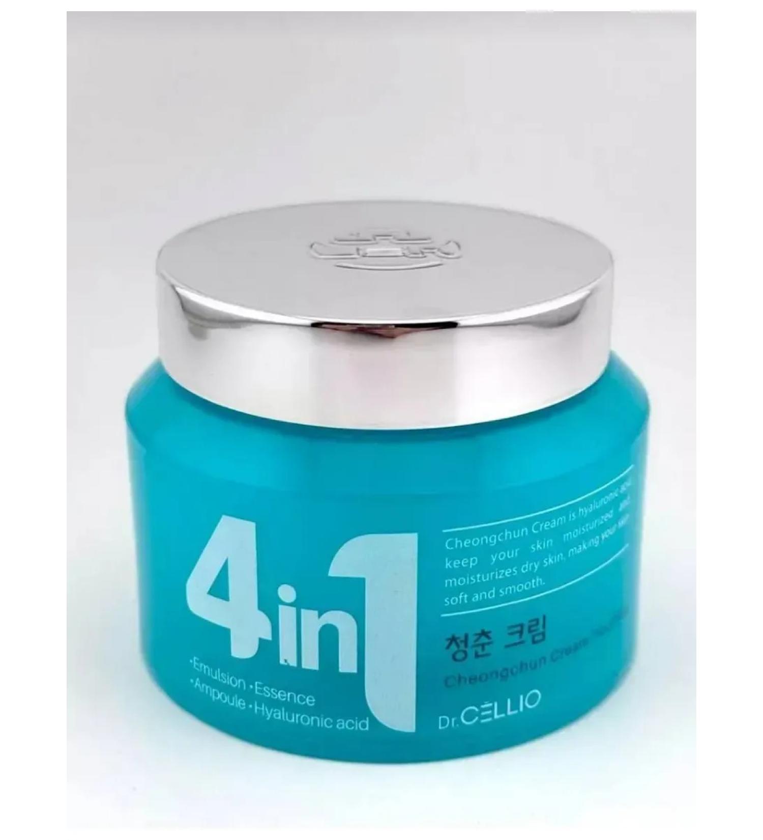 Face cream Hyaluronic acid cream Dr.cellio 4in1 Korean