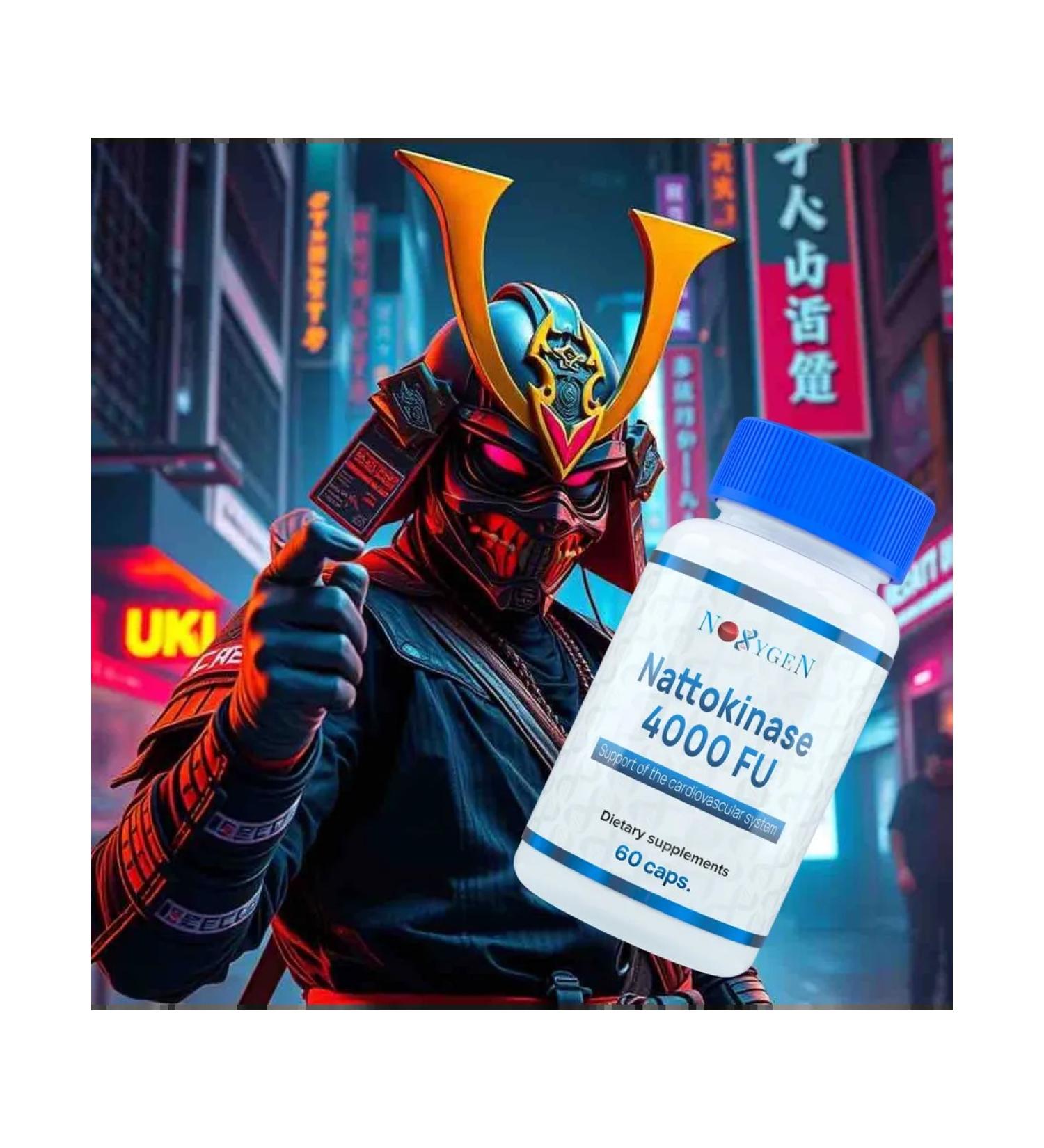 Noxygen NATTOKINAZ (NATTOKINASE) 200MG 60 capsules 4000 FU