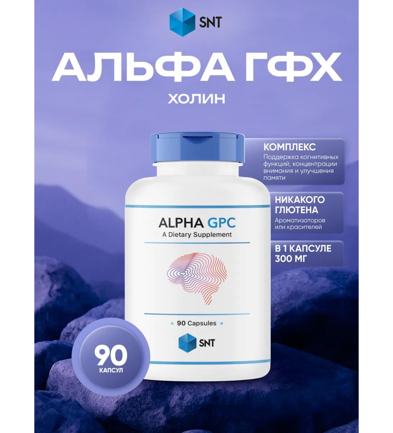 SNT Alpha GFH Kholin Alpha GPC 90 capsules - Buy Online on GoSupps.com