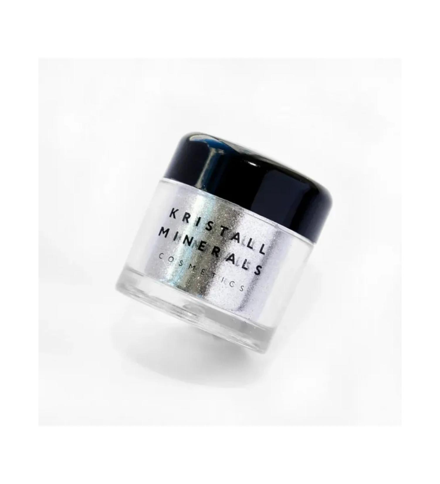 Crystal Minerals Cosmetics Mineral shining pigment sparkl for the face silver