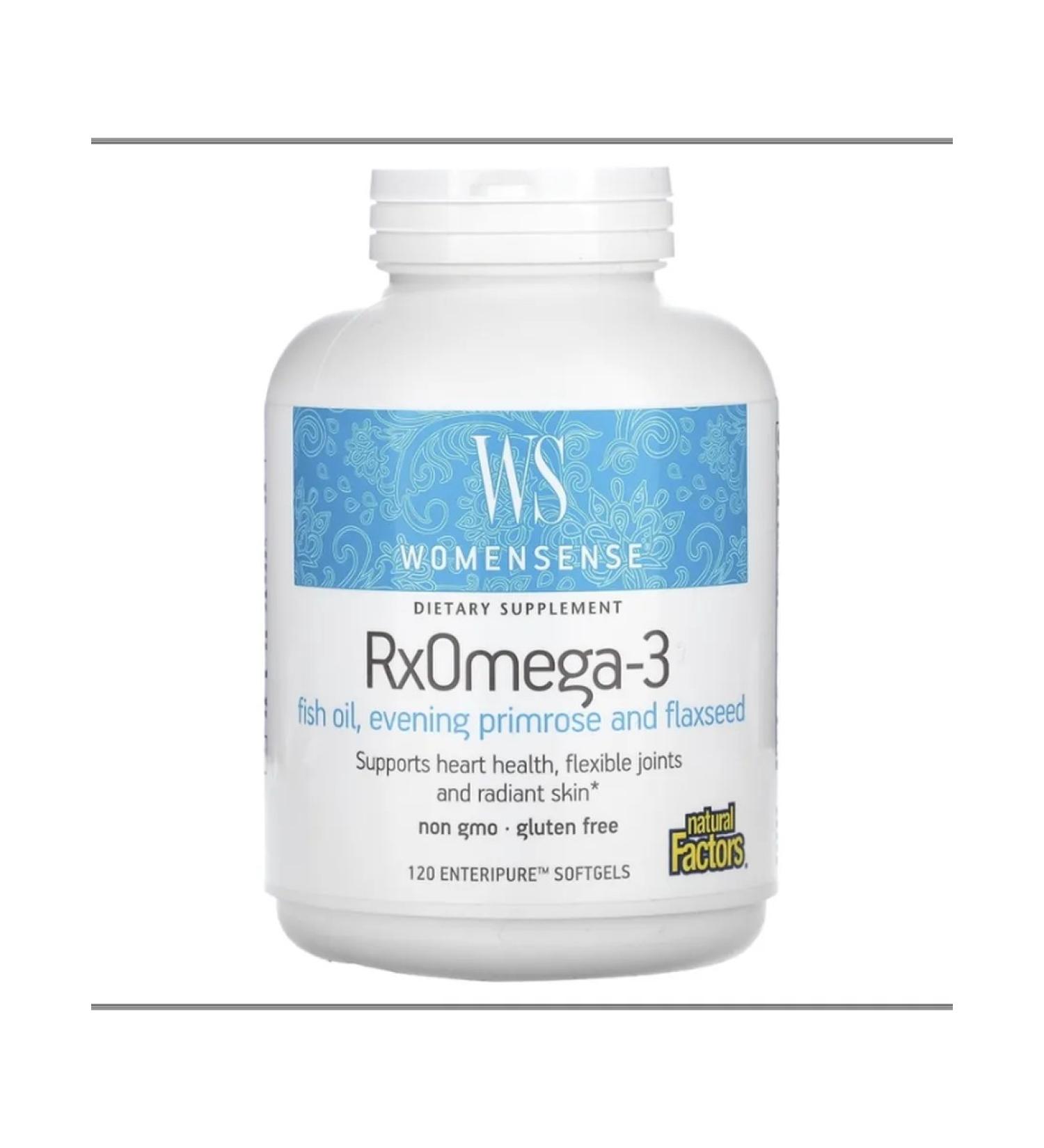 Natural Factors Omega-3 Womensense RXOMEGA-3 120 tablets