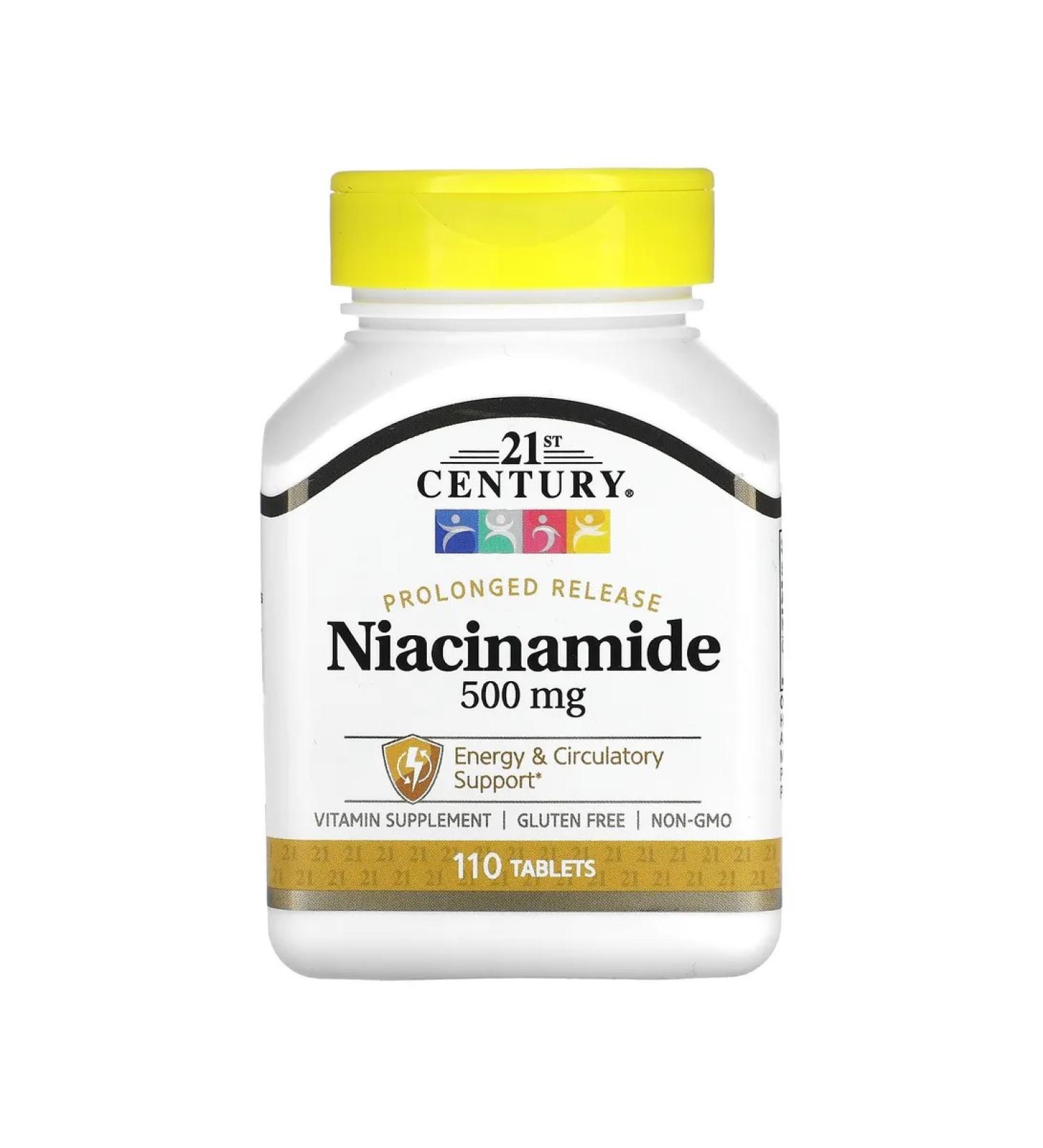 21st Century Nicotinamide niacinamide 500 mg 110 tablets